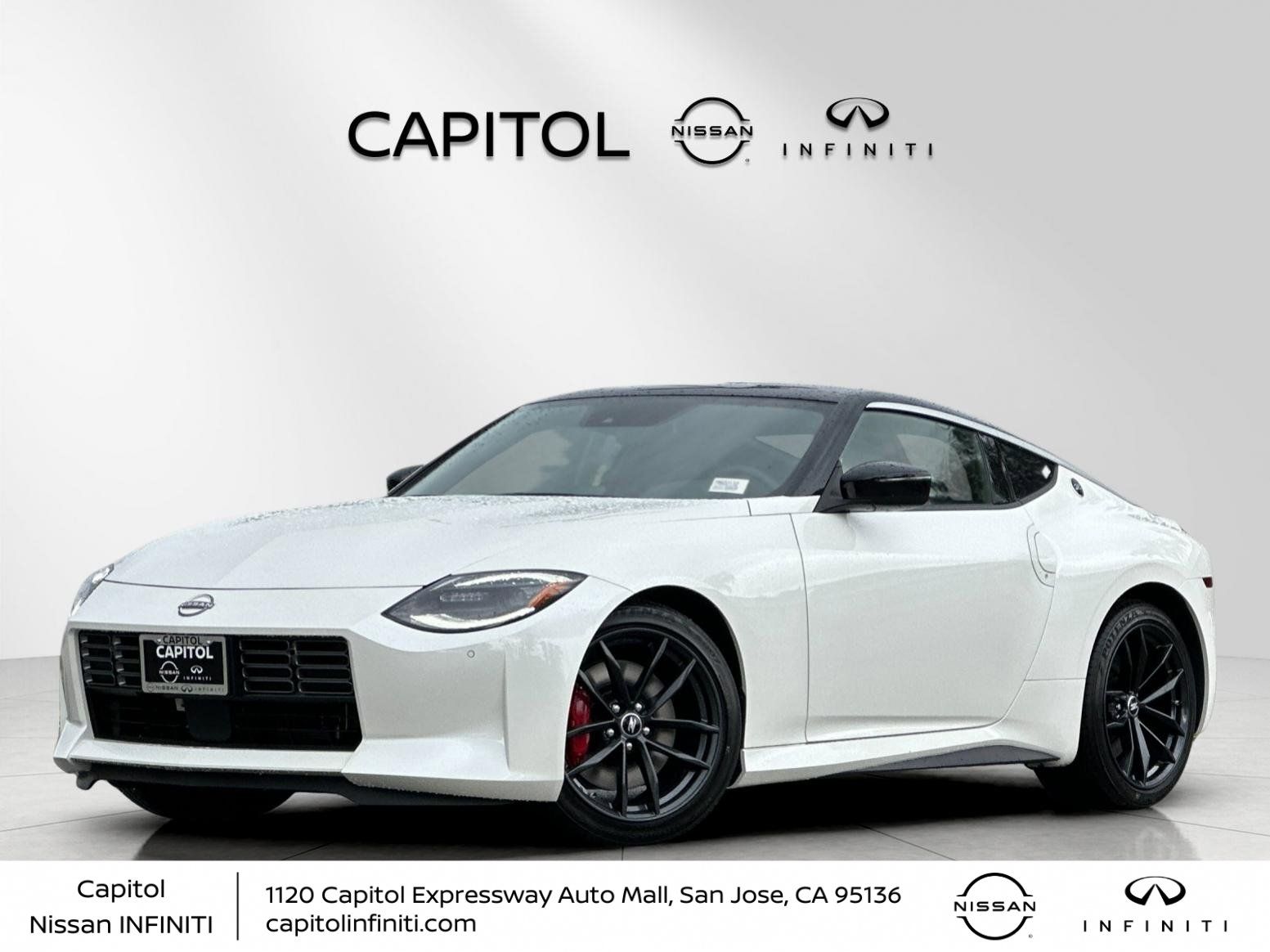 Pearl White/Super Black 2026 Nissan Z Performance RWD Coupe Rear-Wheel Drive 6-Speed Manual