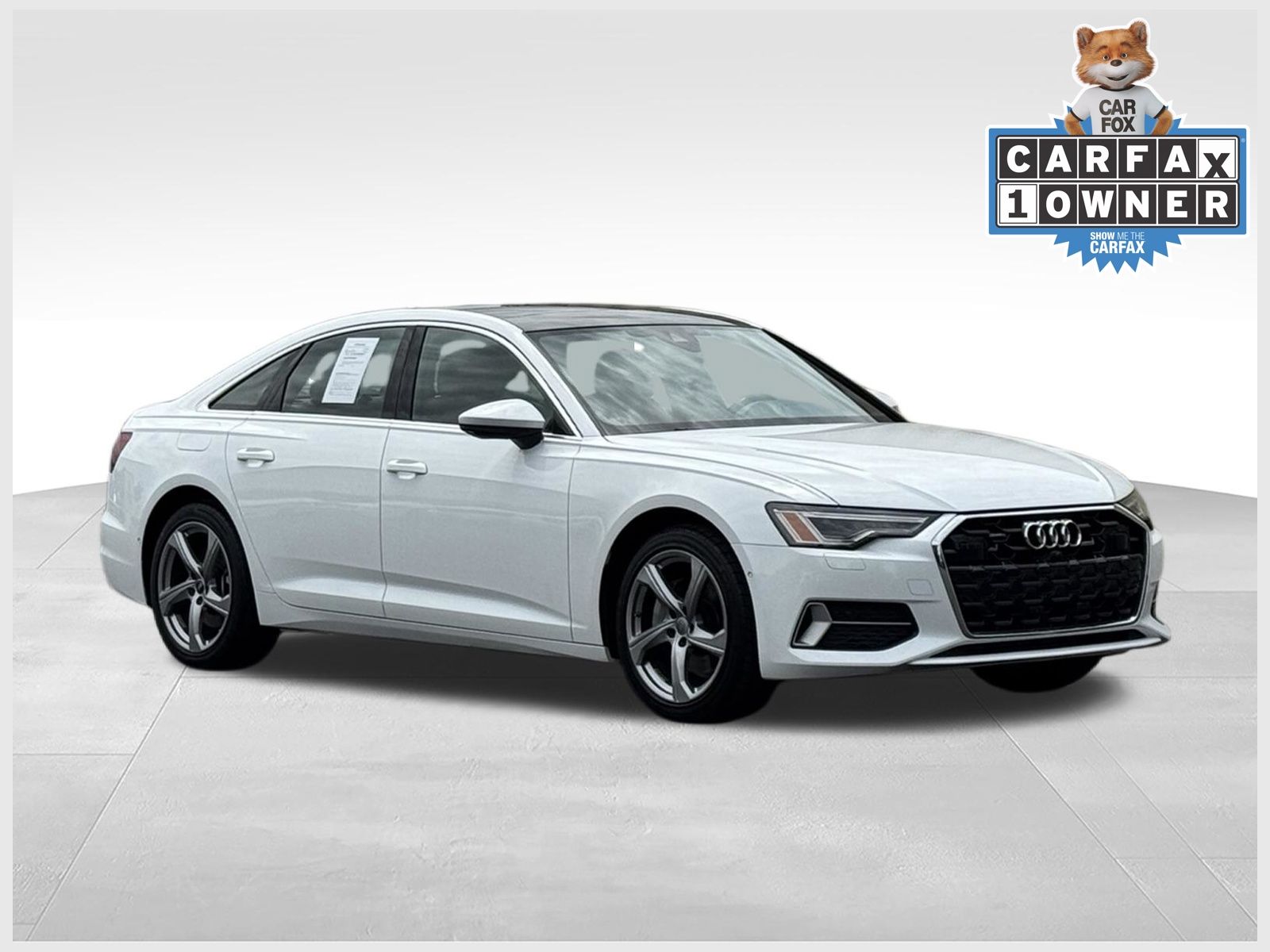 Arkona White 2024 Audi A6 Sedan All-Wheel Drive 7-Speed Automatic