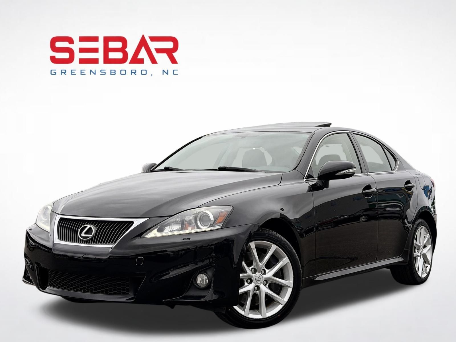 Black (Obsidian) 2013 Lexus IS Sedan All-Wheel Drive 6-Speed Automatic