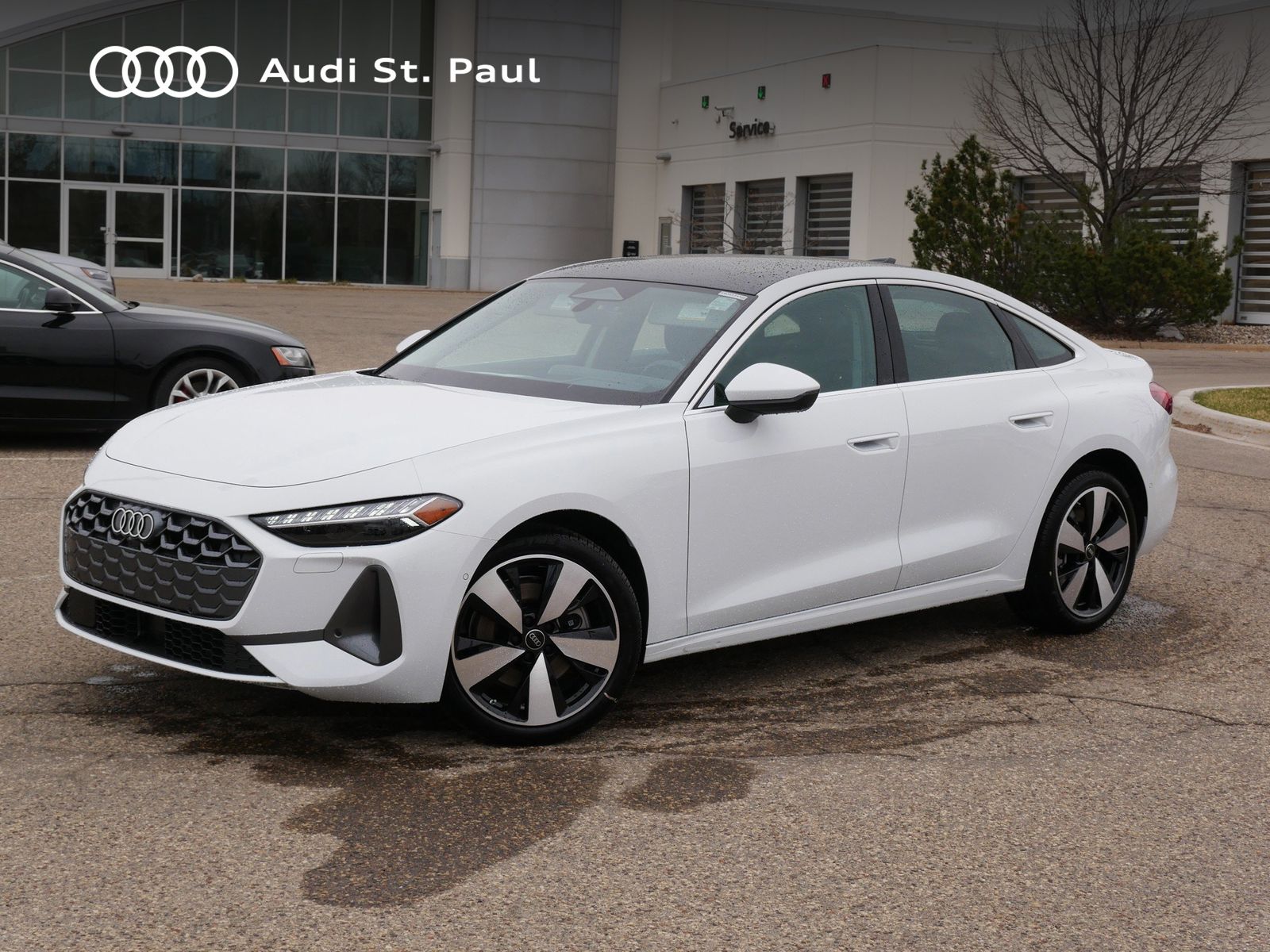 Glacier White Metallic 2025 Audi A5 quattro Premium Plus Sedan Sedan All-Wheel Drive 7-Speed Automatic