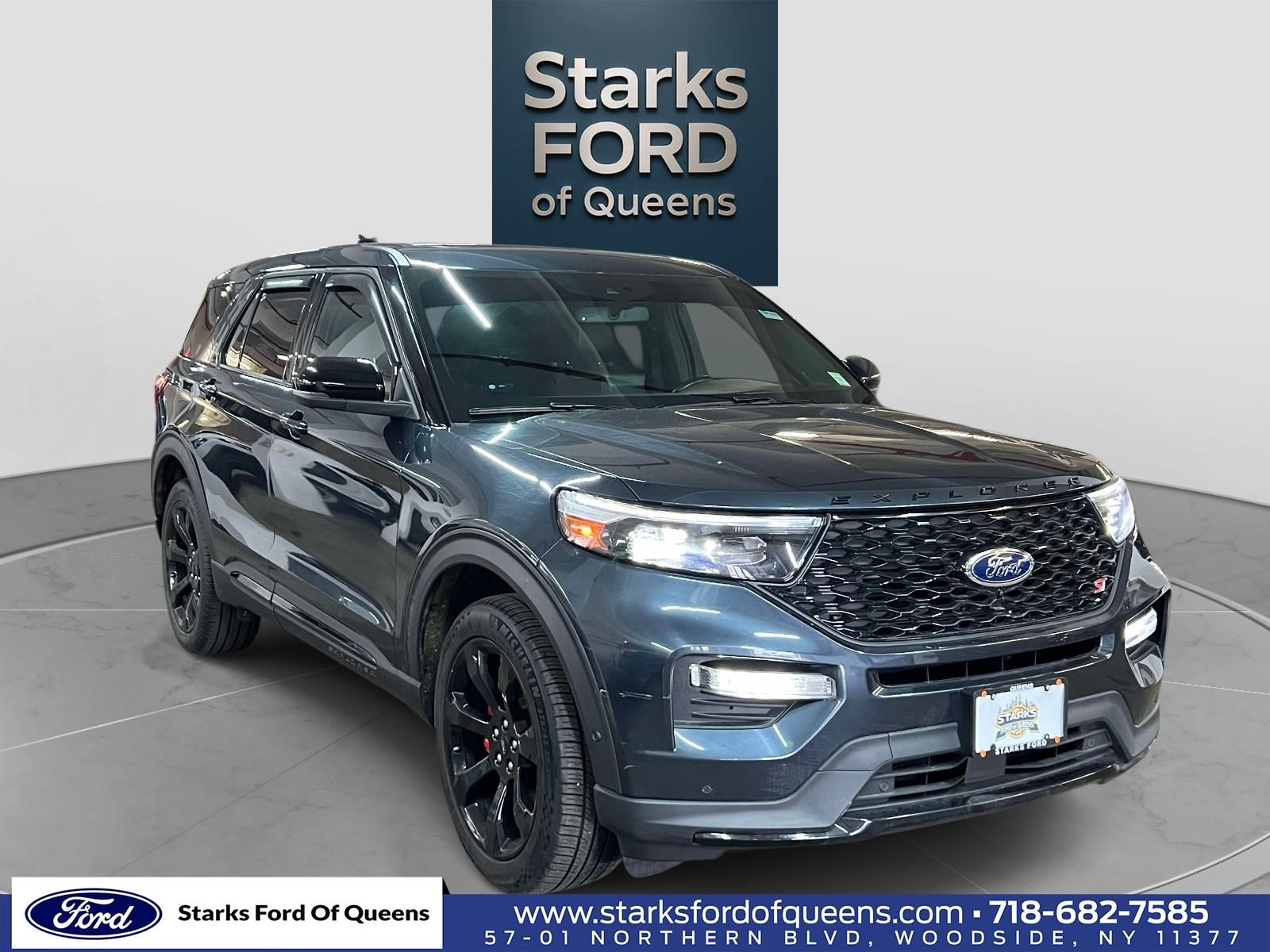Stone Blue Metallic 2022 Ford Explorer ST AWD SUV / Crossover All-Wheel Drive Automatic