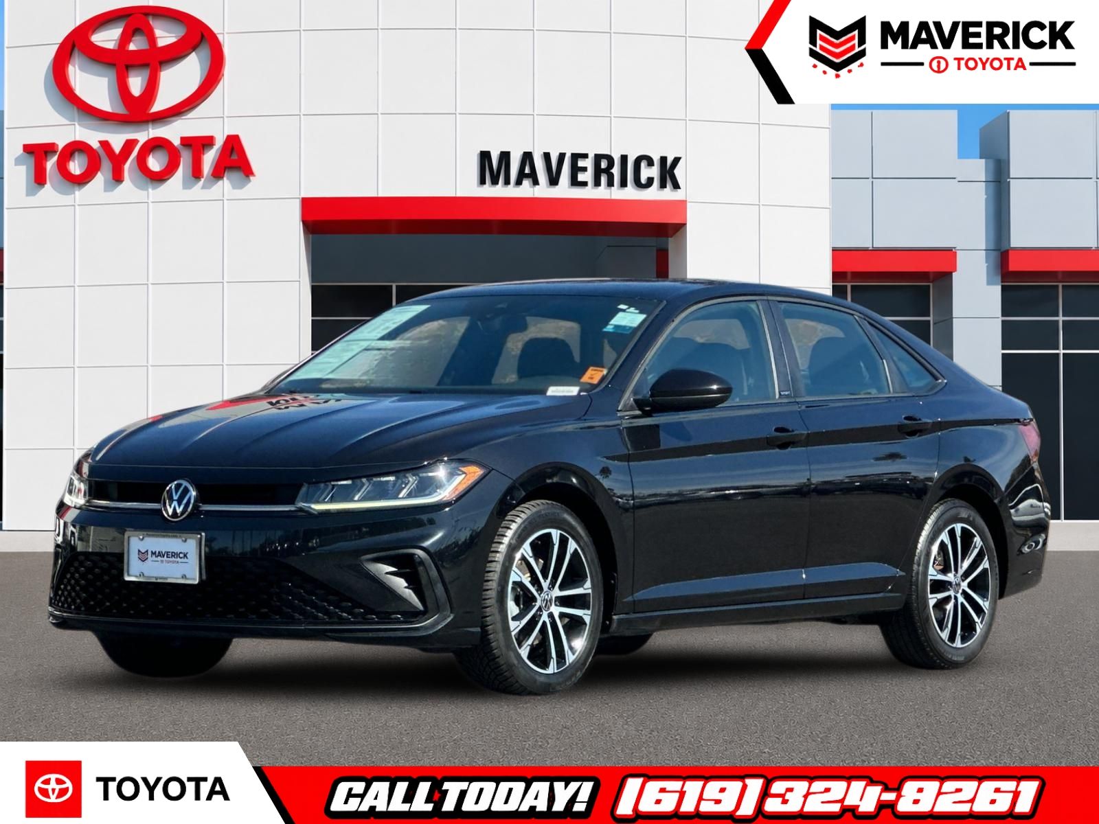 Black 2025 Volkswagen Jetta Sedan Front-Wheel Drive 8-Speed Automatic