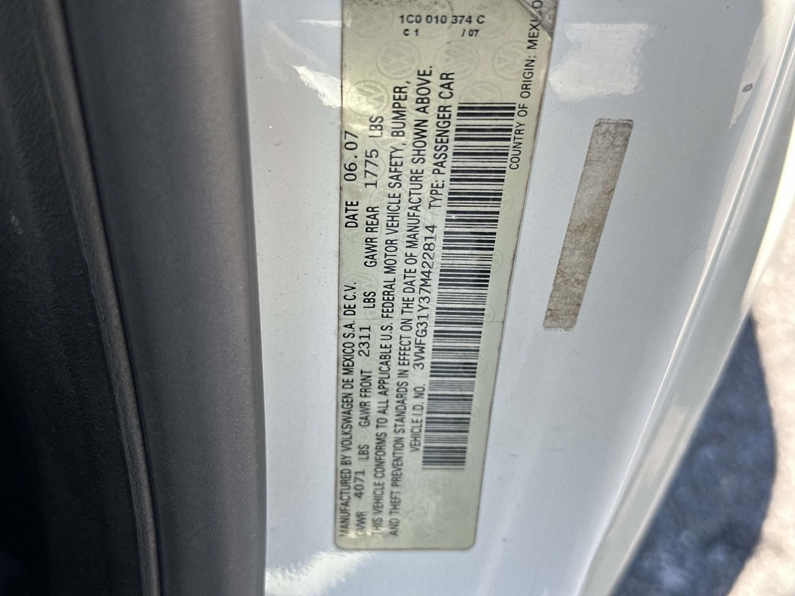 Used 2007 Gray Volkswagen Triple White image 26