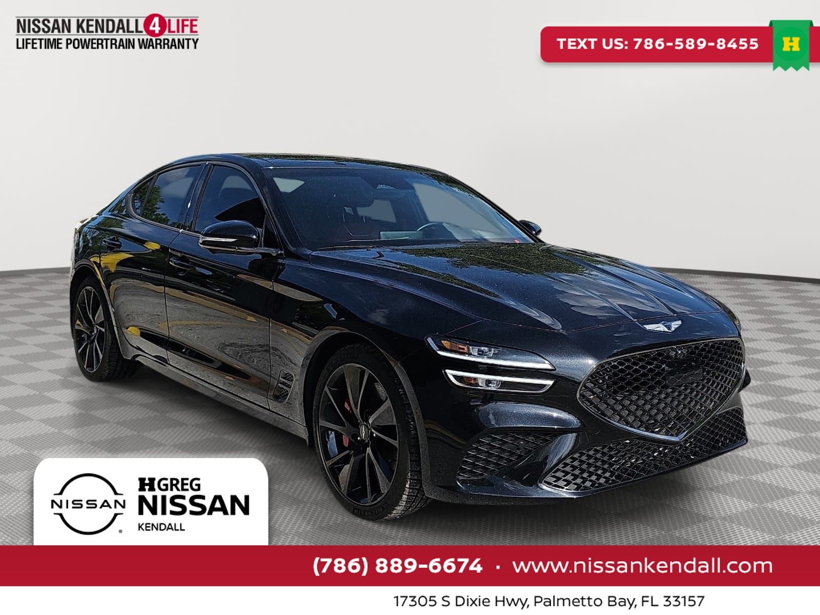 Vik Black 2023 Genesis G70 Sedan Rear-Wheel Drive 8-Speed Automatic
