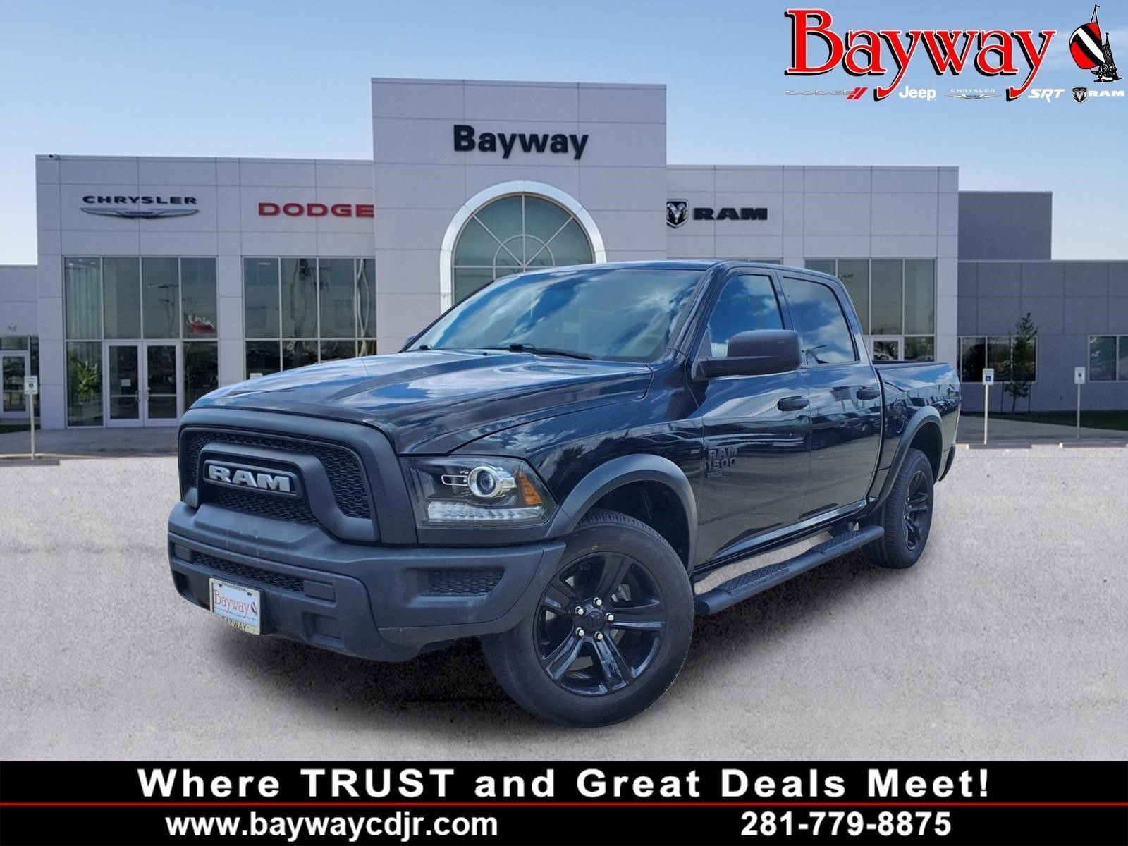 2023 Ram 1500 Classic Warlock Black at Bayway Chrysler Dodge Jeep Ram
