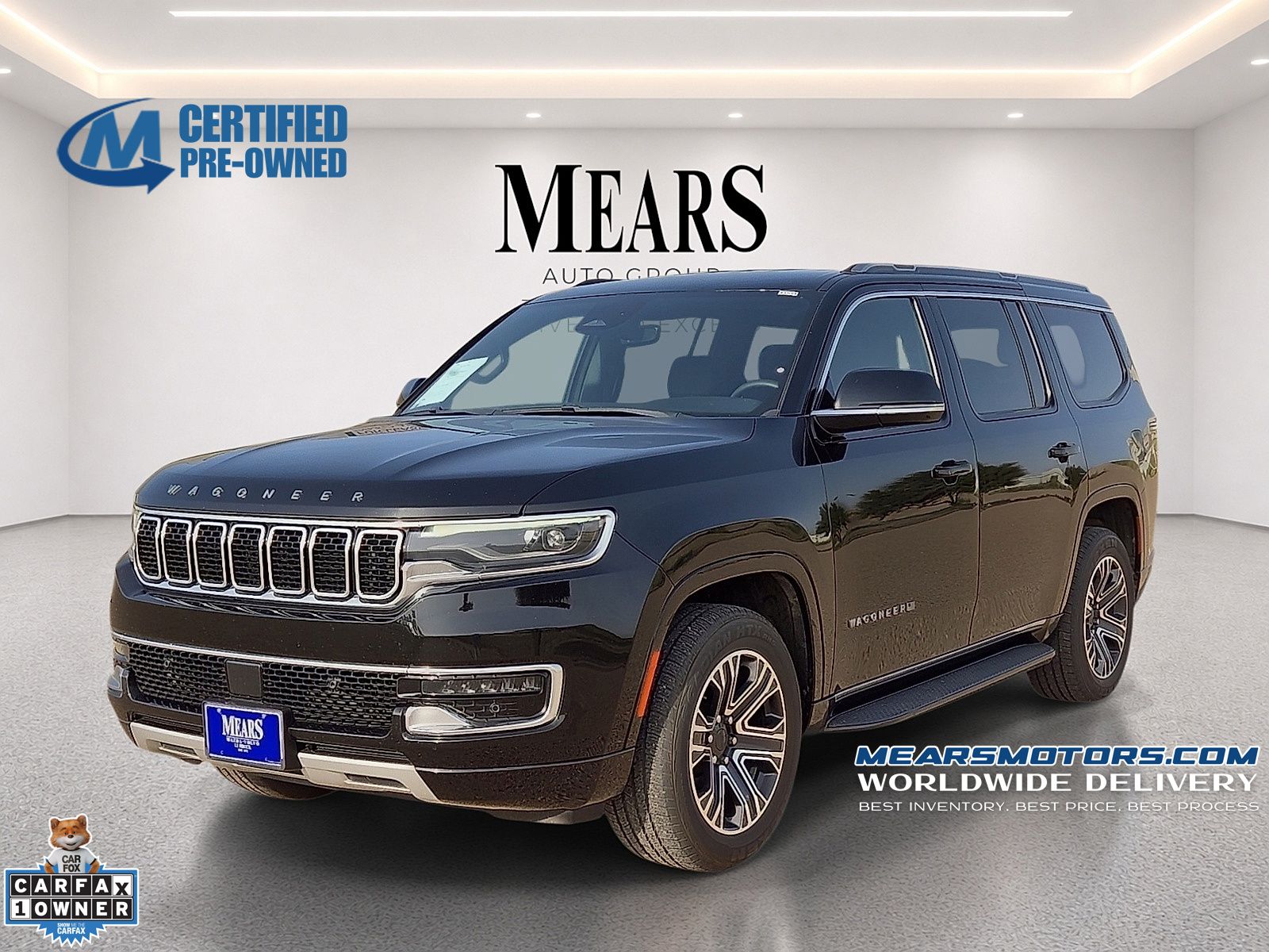 Diamond Black Crystal Pearlcoat 2024 Jeep Wagoneer SUV / Crossover 4X2 8-Speed Automatic