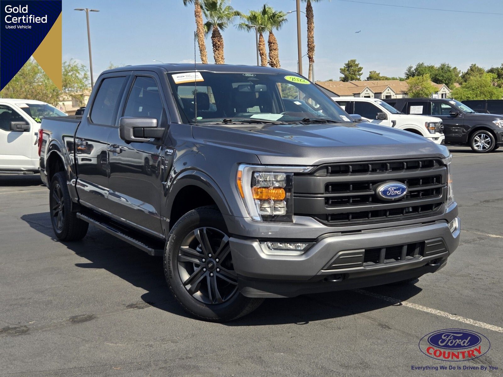 Carbonized Gray Metallic 2022 Ford F-150 Pickup Truck Four-Wheel Drive Automatic