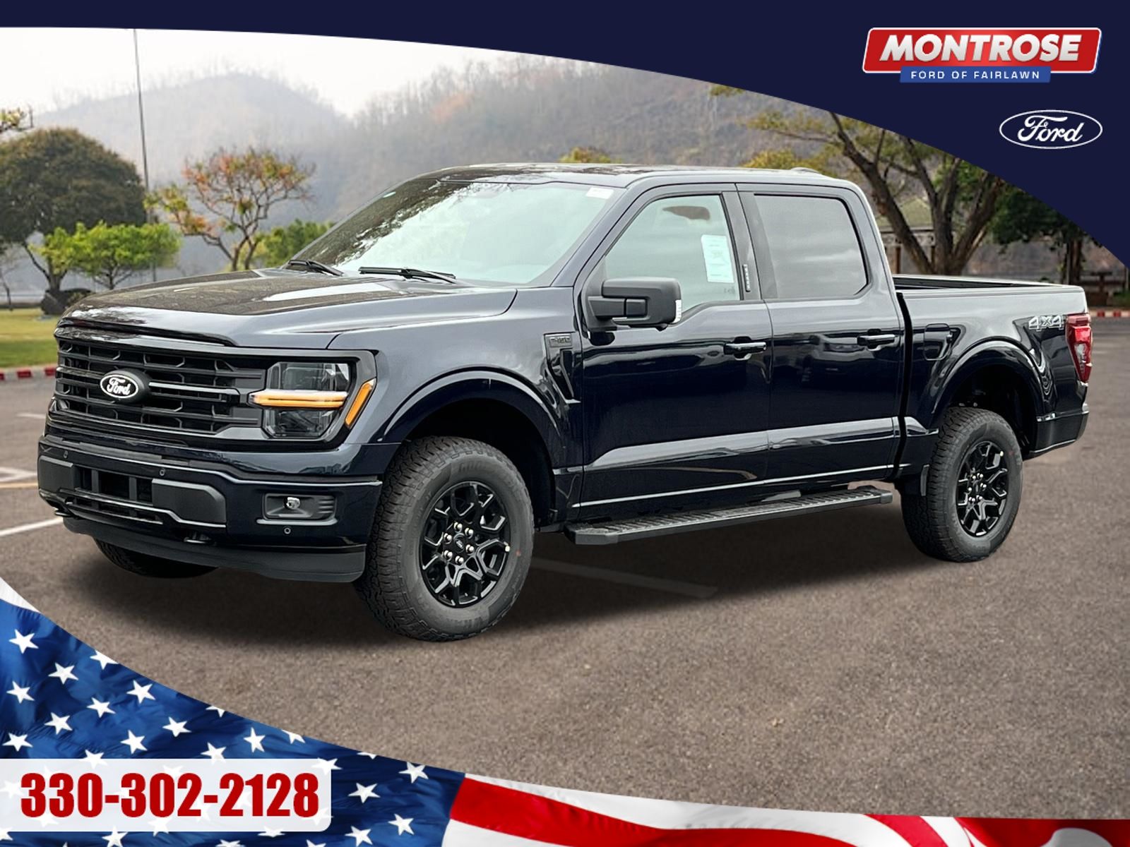 Blue Metallic 2026 Ford F-150 Pickup Truck Four-Wheel Drive Automatic