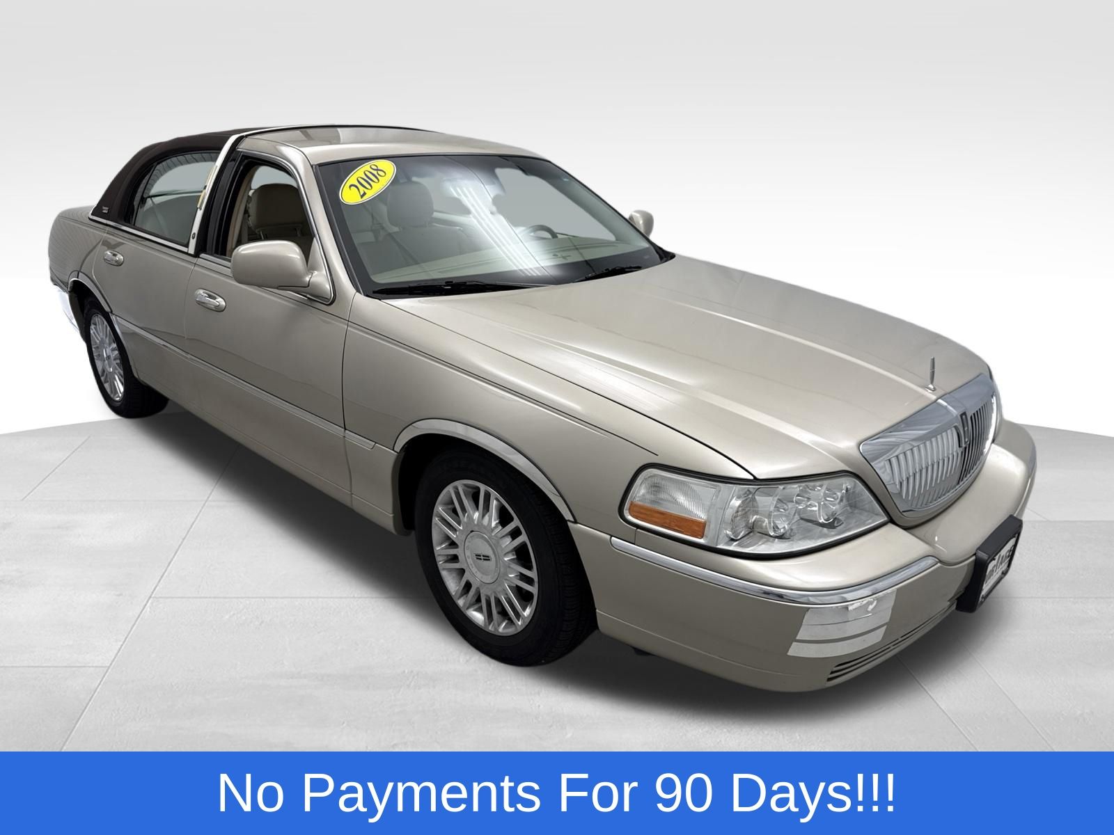 Brown (Tan) 2008 Lincoln Town Car Sedan Rear-Wheel Drive 4-Speed Automatic Overdrive