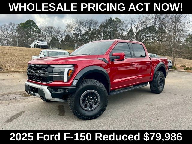 Rapid Red Metallic Tinted Clearcoat 2025 Ford F-150 Pickup Truck Four-Wheel Drive Automatic