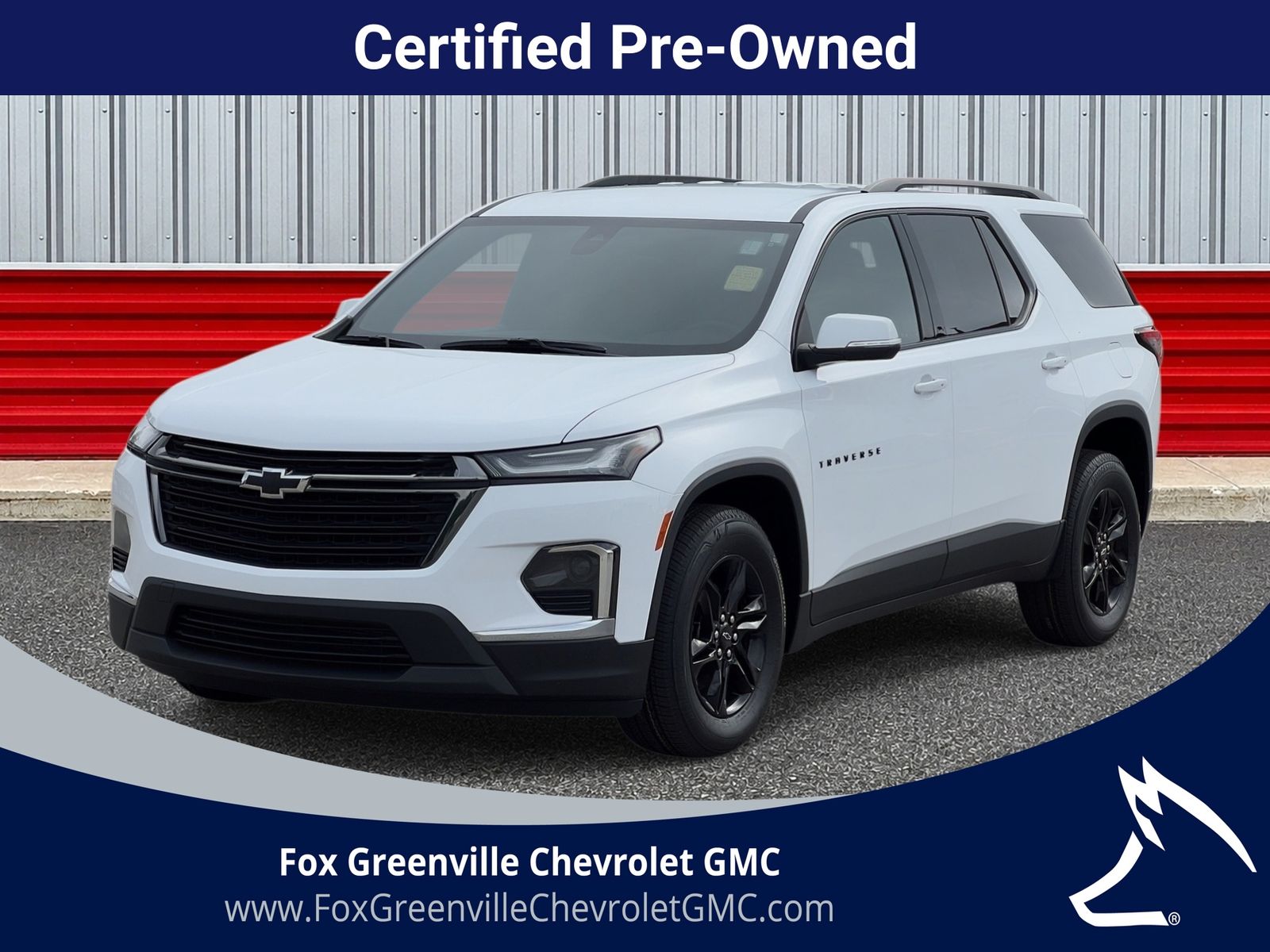 Summit White 2023 Chevrolet Traverse SUV / Crossover Four-Wheel Drive 9-Speed Automatic