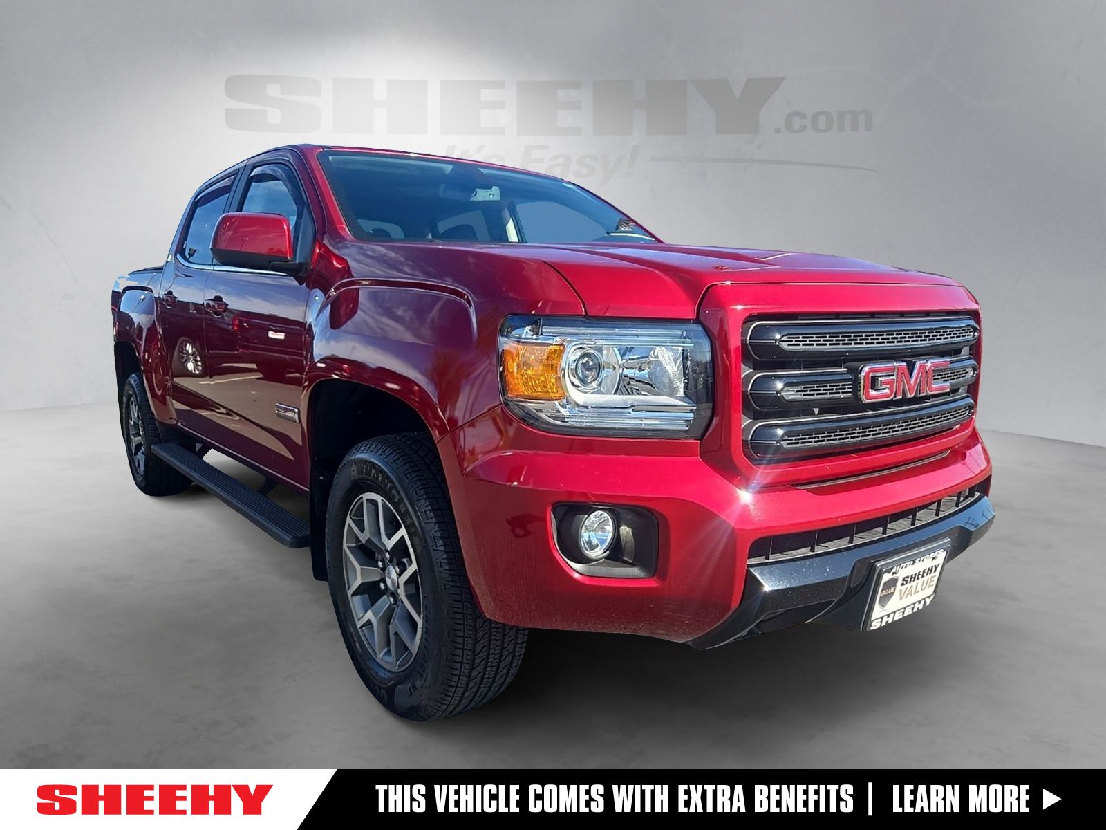 Red Quartz Tintcoat 2018 GMC Canyon Pickup Truck Four-Wheel Drive 8-Speed Automatic