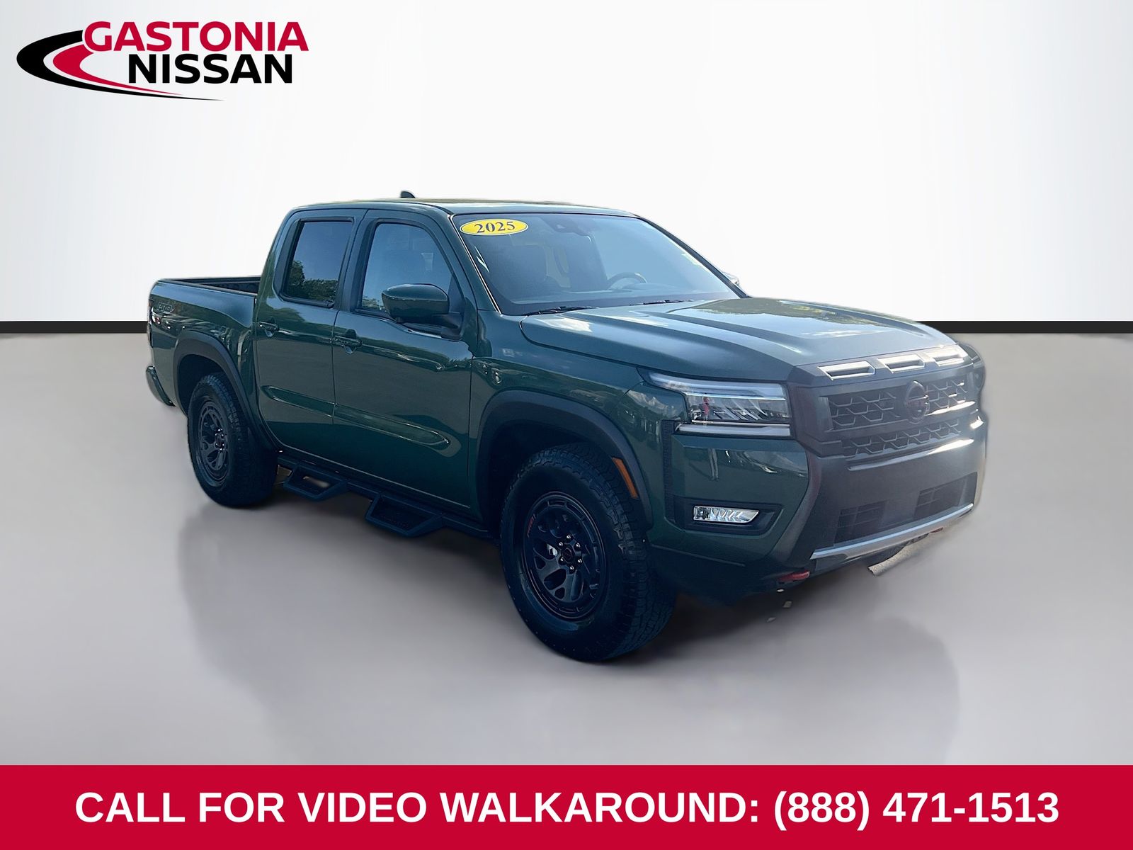 Tactical Green Metallic 2025 Nissan Frontier PRO-X Crew Cab RWD Pickup Truck 4X2 9-Speed Automatic Overdrive