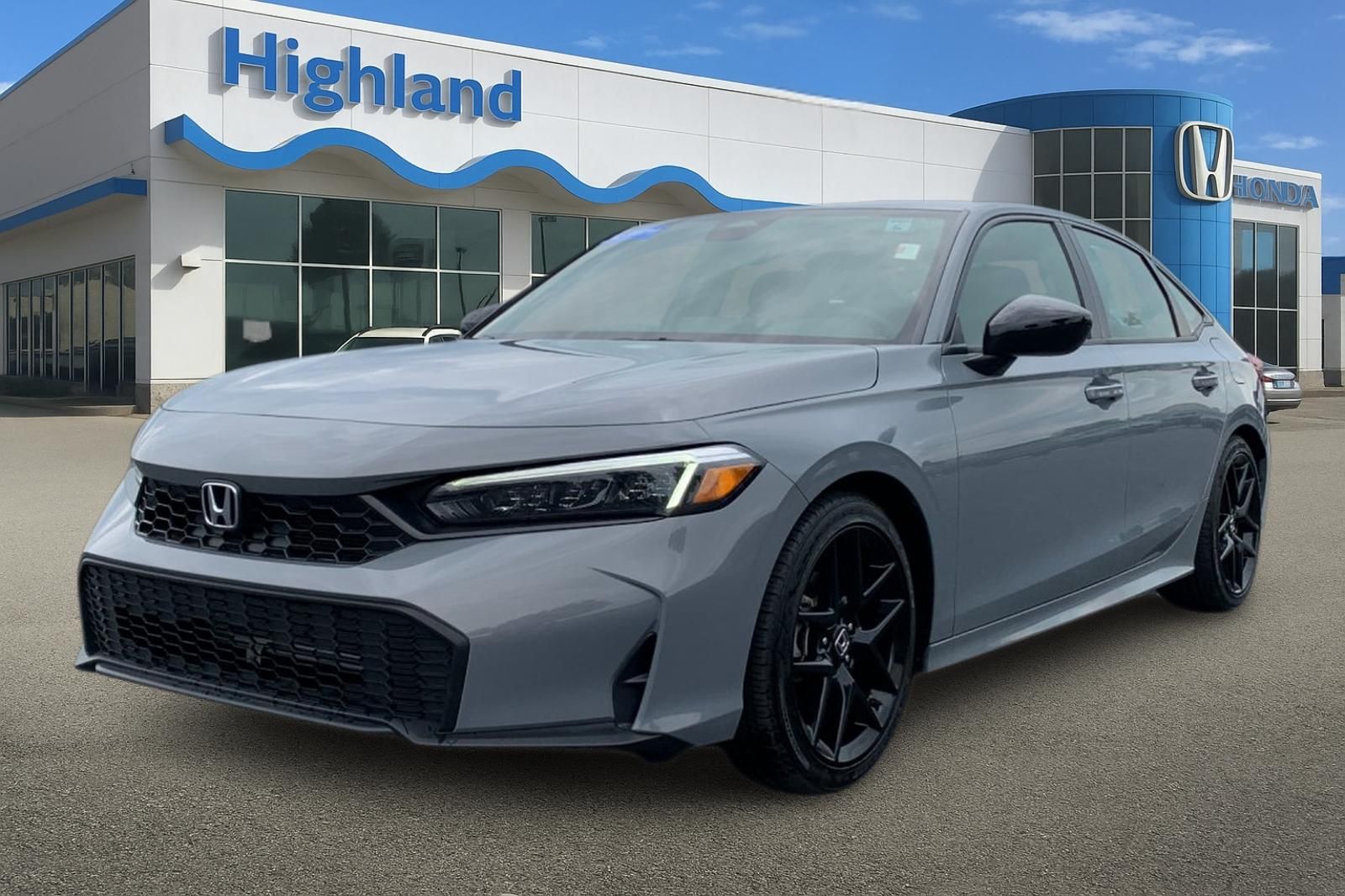 Urban Gray Pearl 2025 Honda Civic Sedan Front-Wheel Drive Continuously Variable Transmission