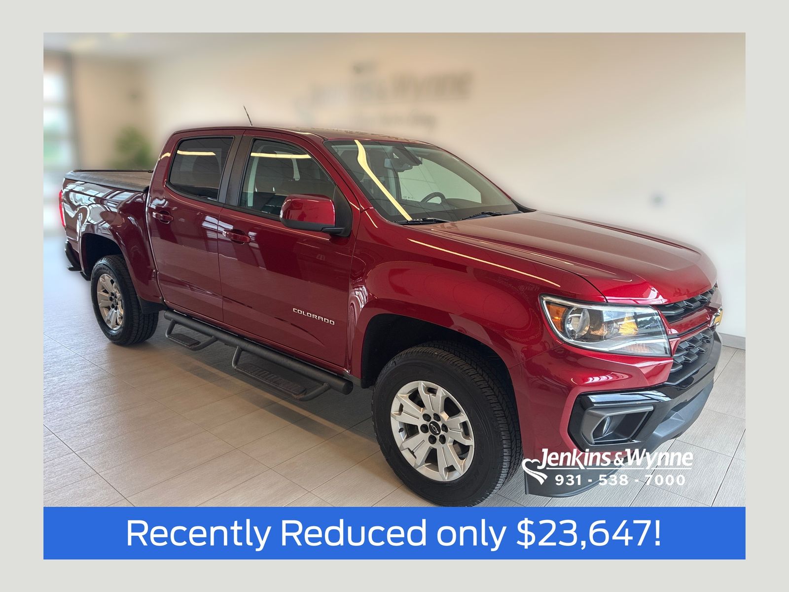 Cherry Red Tintcoat 2021 Chevrolet Colorado Pickup Truck Four-Wheel Drive 8-Speed Automatic