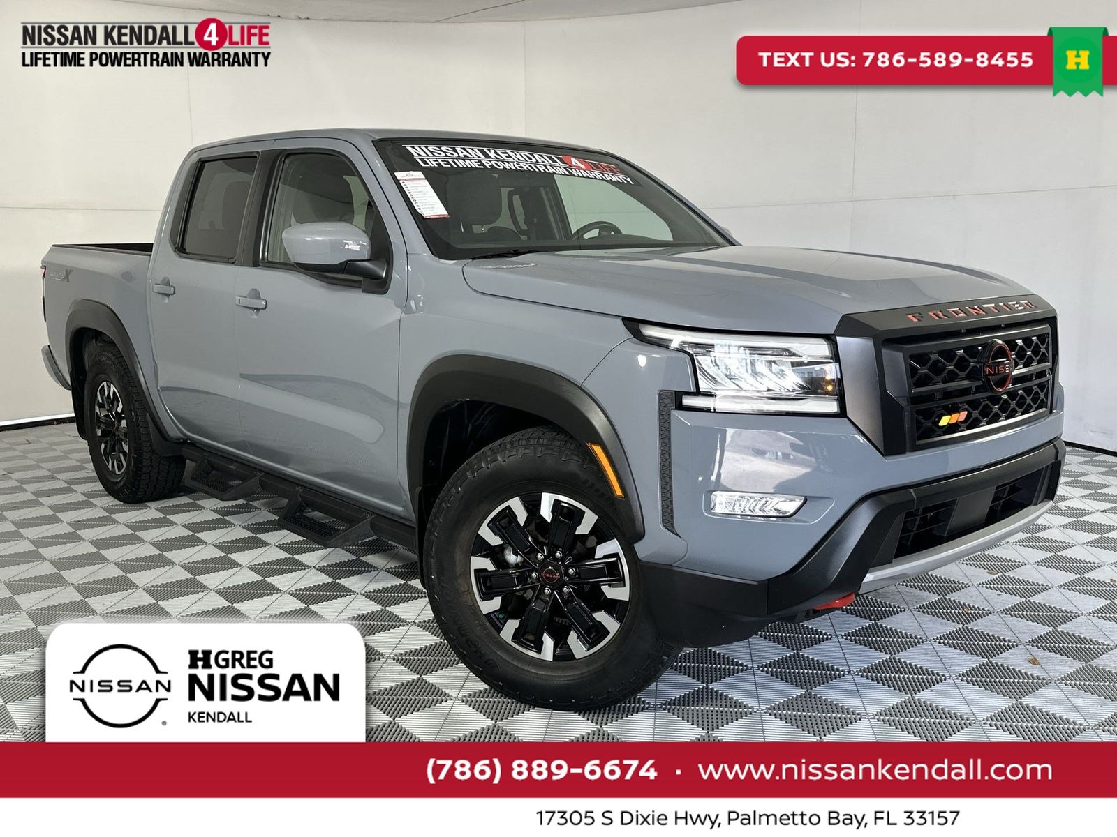 Boulder Gray Pearl 2024 Nissan Frontier Pickup Truck 4X2 9-Speed Automatic Overdrive