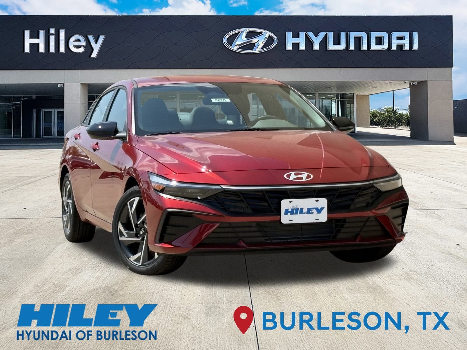 Ultimate Red 2025 Hyundai Elantra SEL Sport FWD Sedan Front-Wheel Drive Continuously Variable Transmission