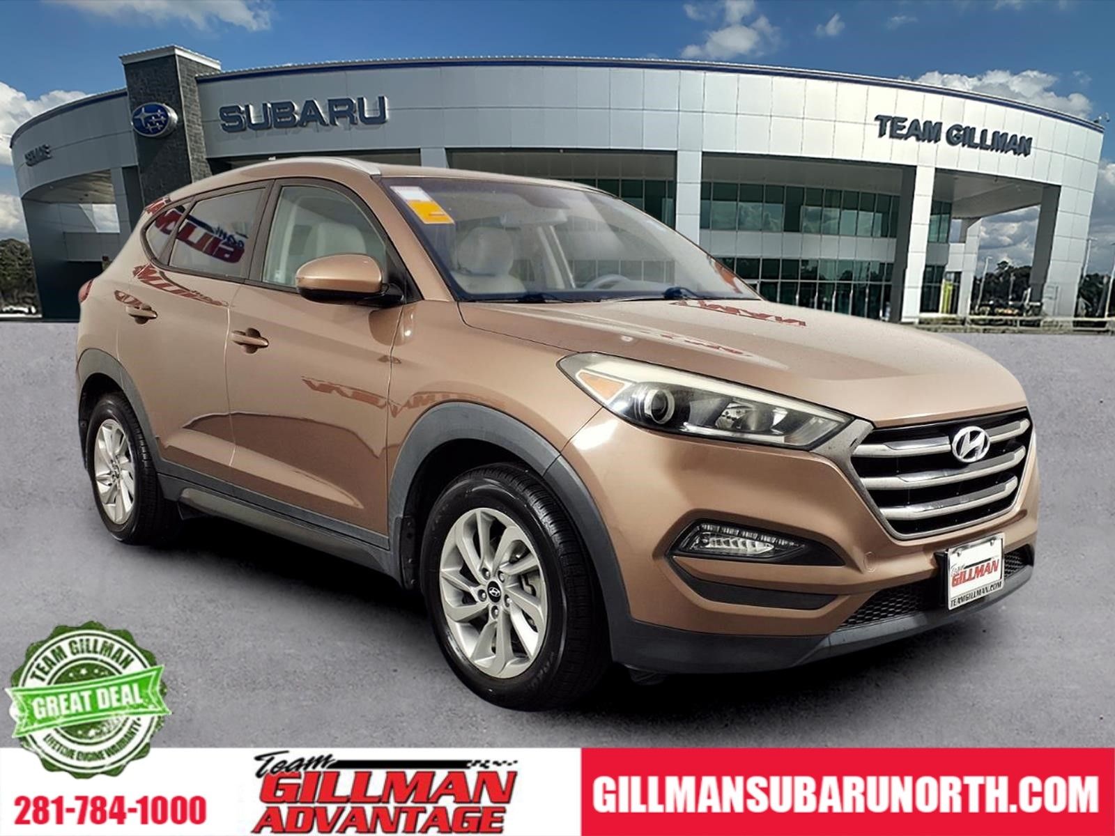 Mojave Sand 2016 Hyundai Tucson 2.0L SE AWD with Beige Seats SUV / Crossover All-Wheel Drive 6-Speed Automatic Overdrive