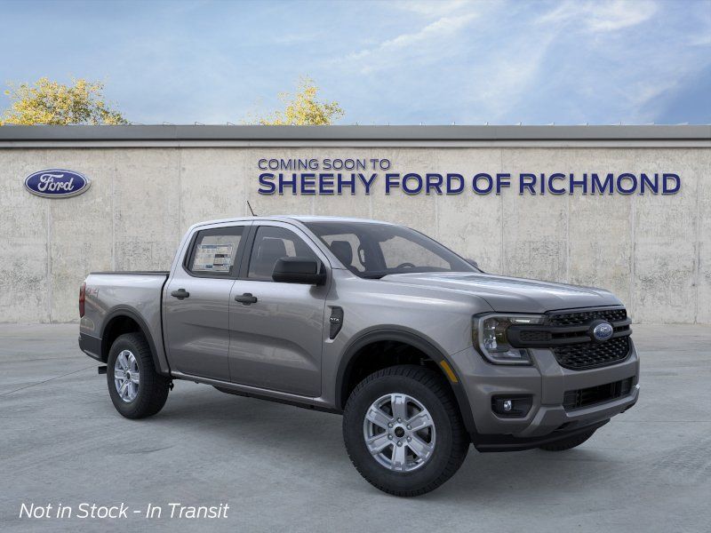 Gray 2026 Ford Ranger XL SuperCrew 4WD Pickup Truck Four-Wheel Drive Automatic