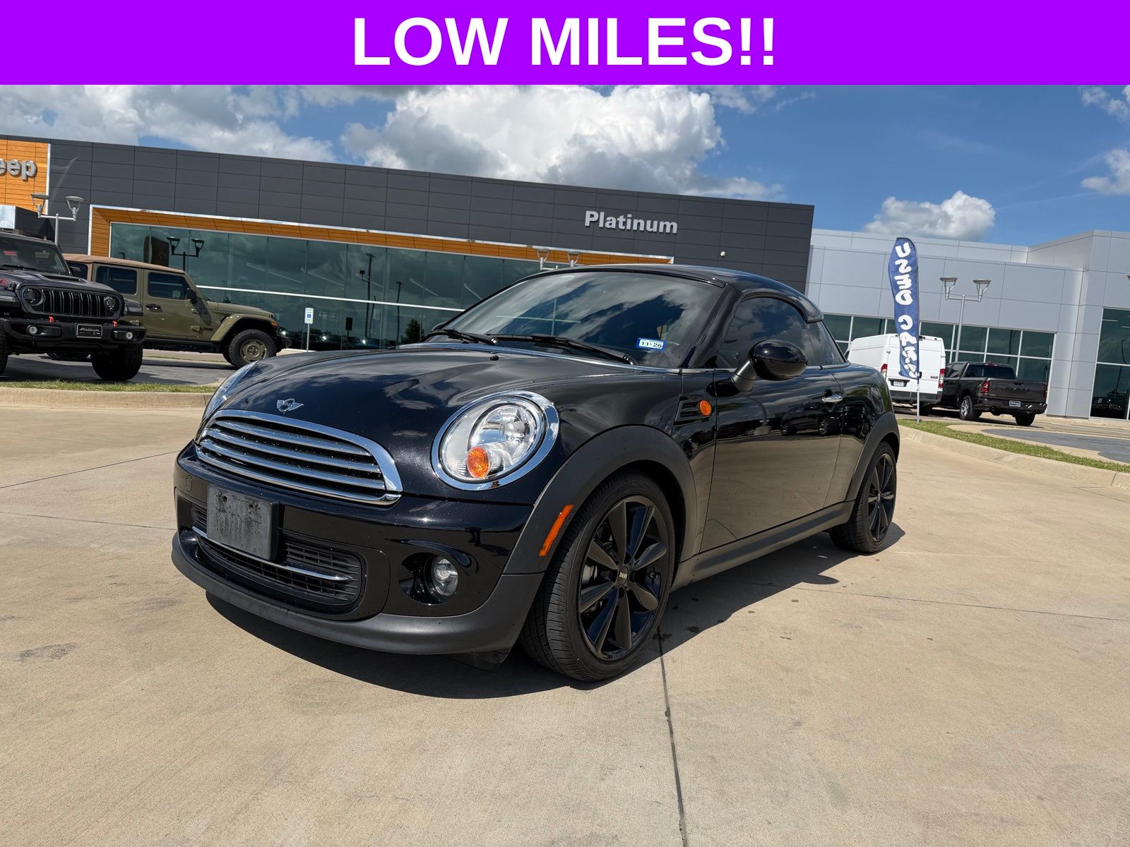 Absolute Black Metallic 2013 MINI Cooper Coupe FWD Coupe Front-Wheel Drive 6-Speed Automatic