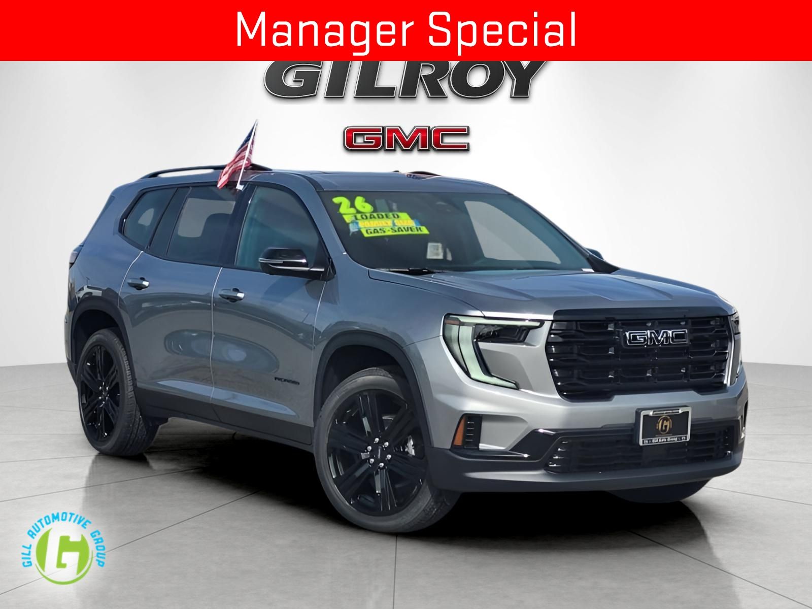 Sterling Metallic 2026 GMC Acadia SUV / Crossover Four-Wheel Drive 8-Speed Automatic