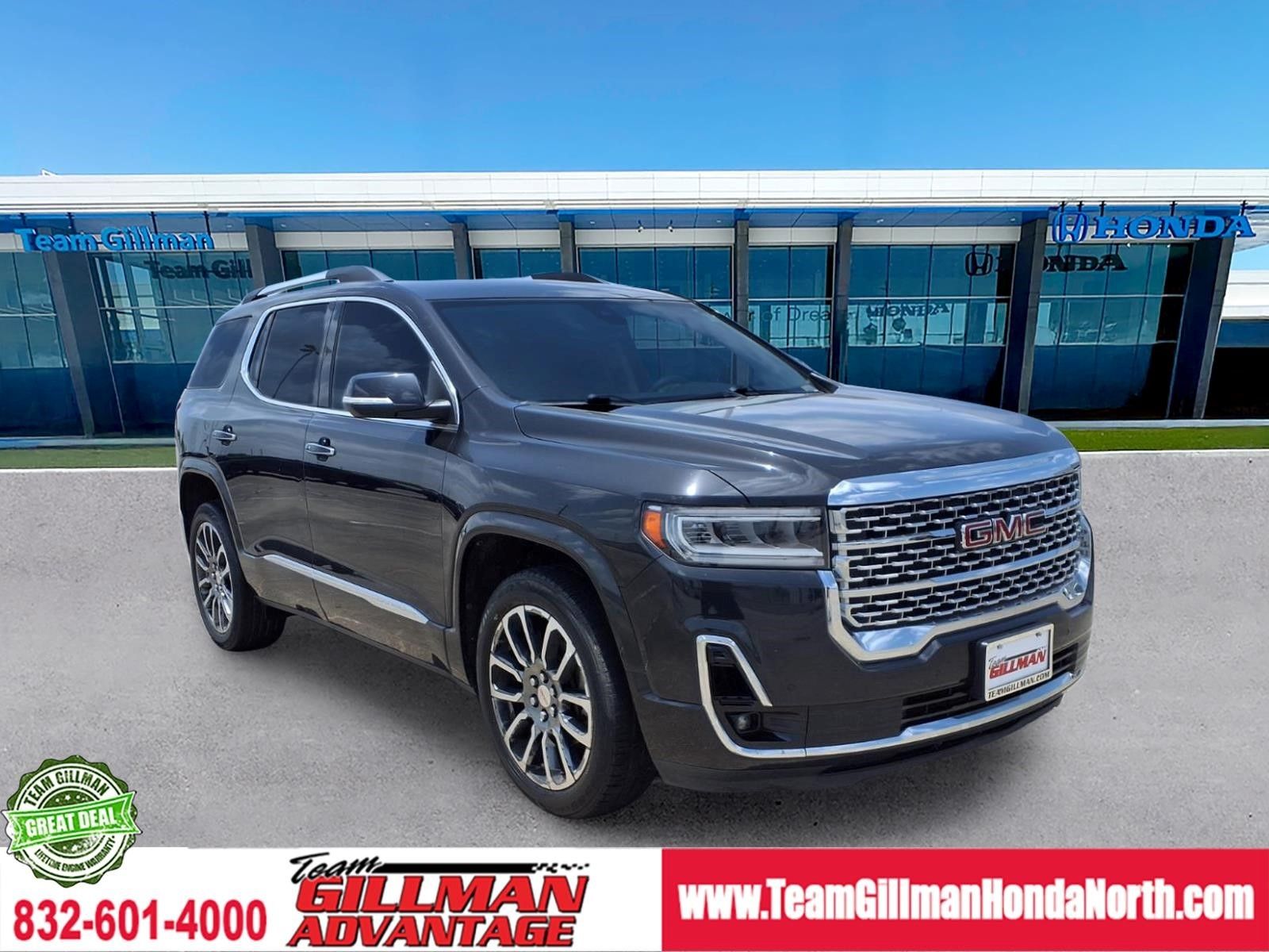 Carbon Black Metallic 2020 GMC Acadia SUV / Crossover Front-Wheel Drive 9-Speed Automatic