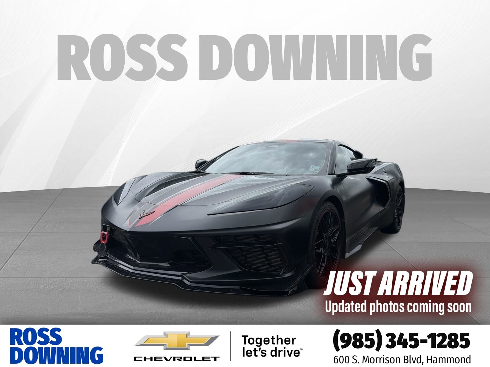 Black 2026 Chevrolet Corvette Coupe Rear-Wheel Drive 8-Speed Dual Clutch
