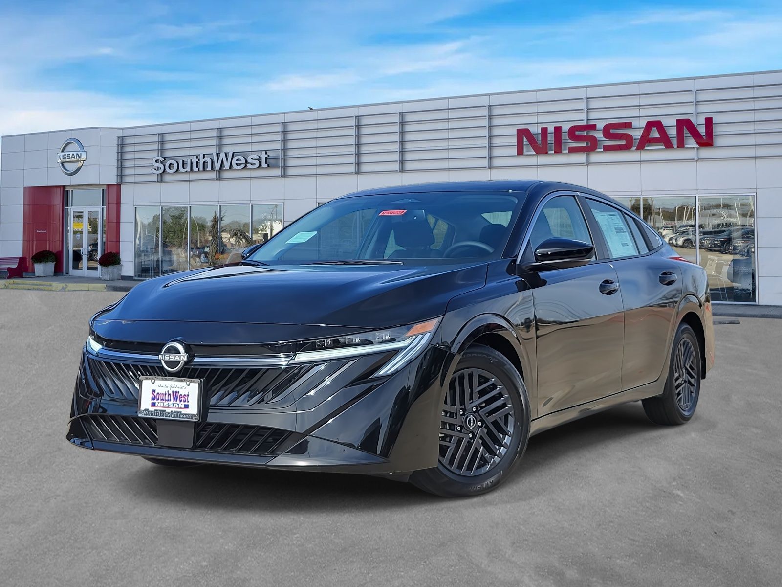Super Black 2026 Nissan Sentra Sedan Front-Wheel Drive Continuously Variable Transmission