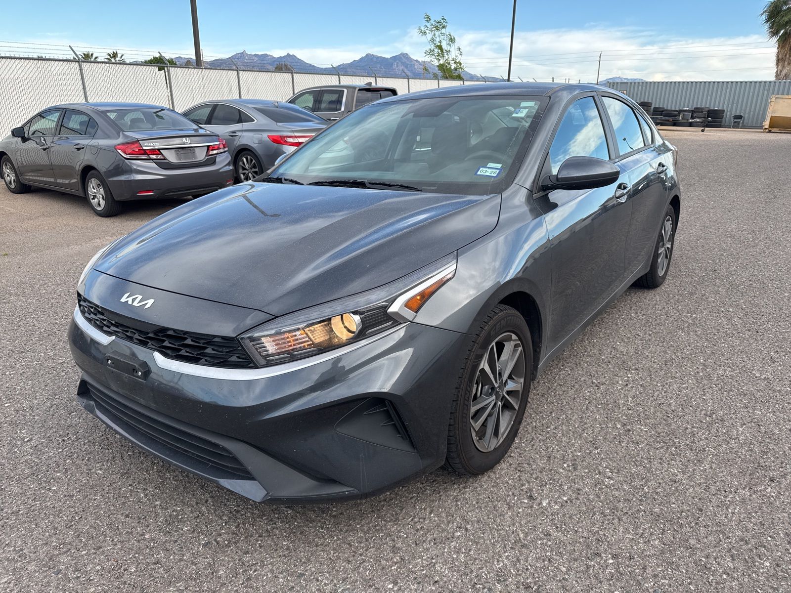 Gravity Gray 2024 Kia Forte LXS FWD Sedan Front-Wheel Drive Continuously Variable Transmission