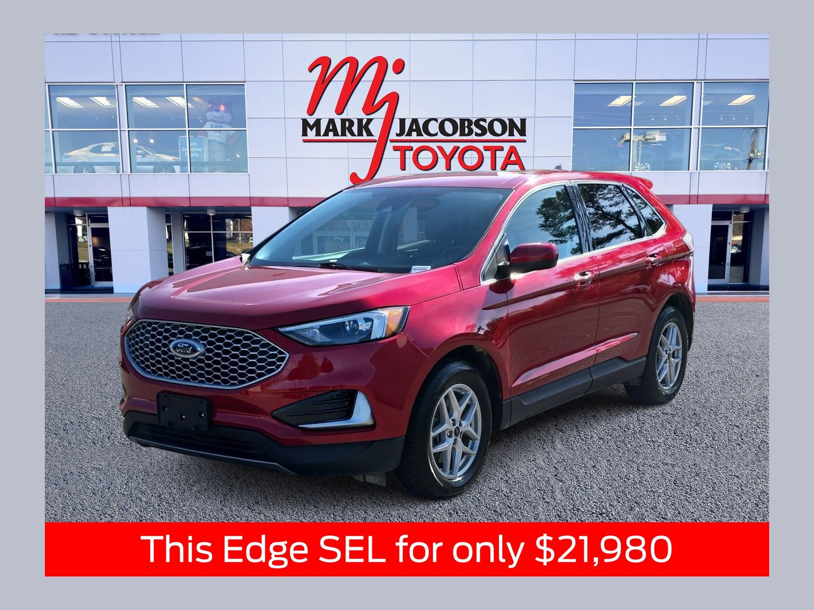 Rapid Red Metallic Tinted Clearcoat 2024 Ford Edge SEL AWD SUV / Crossover All-Wheel Drive 8-Speed Automatic