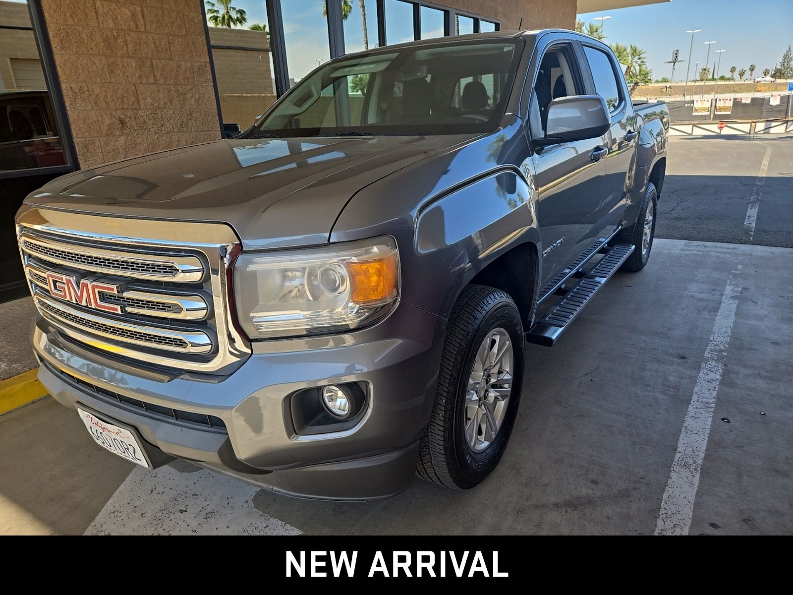 Gray (Satin Steel Metallic) 2019 GMC Canyon SLE Crew Cab RWD Pickup Truck 4X2 8-Speed Automatic