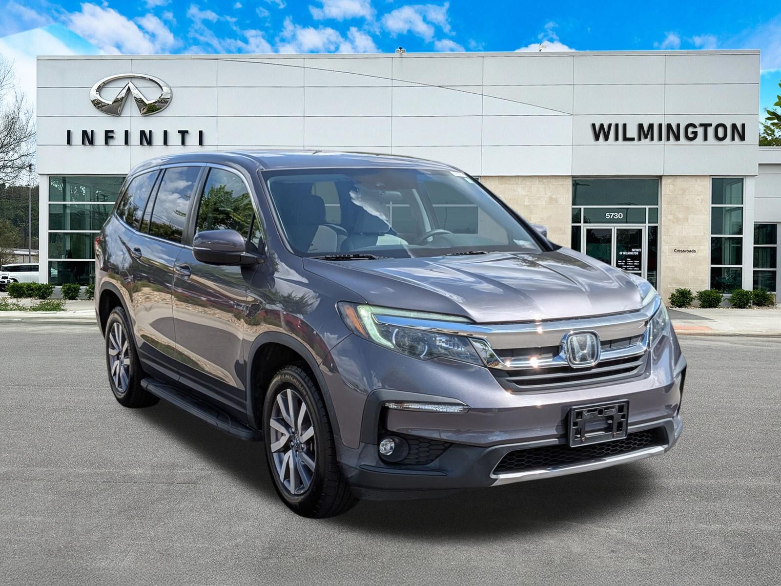 Gray (Modern Steel Metallic) 2021 Honda Pilot SUV / Crossover All-Wheel Drive 9-Speed Automatic