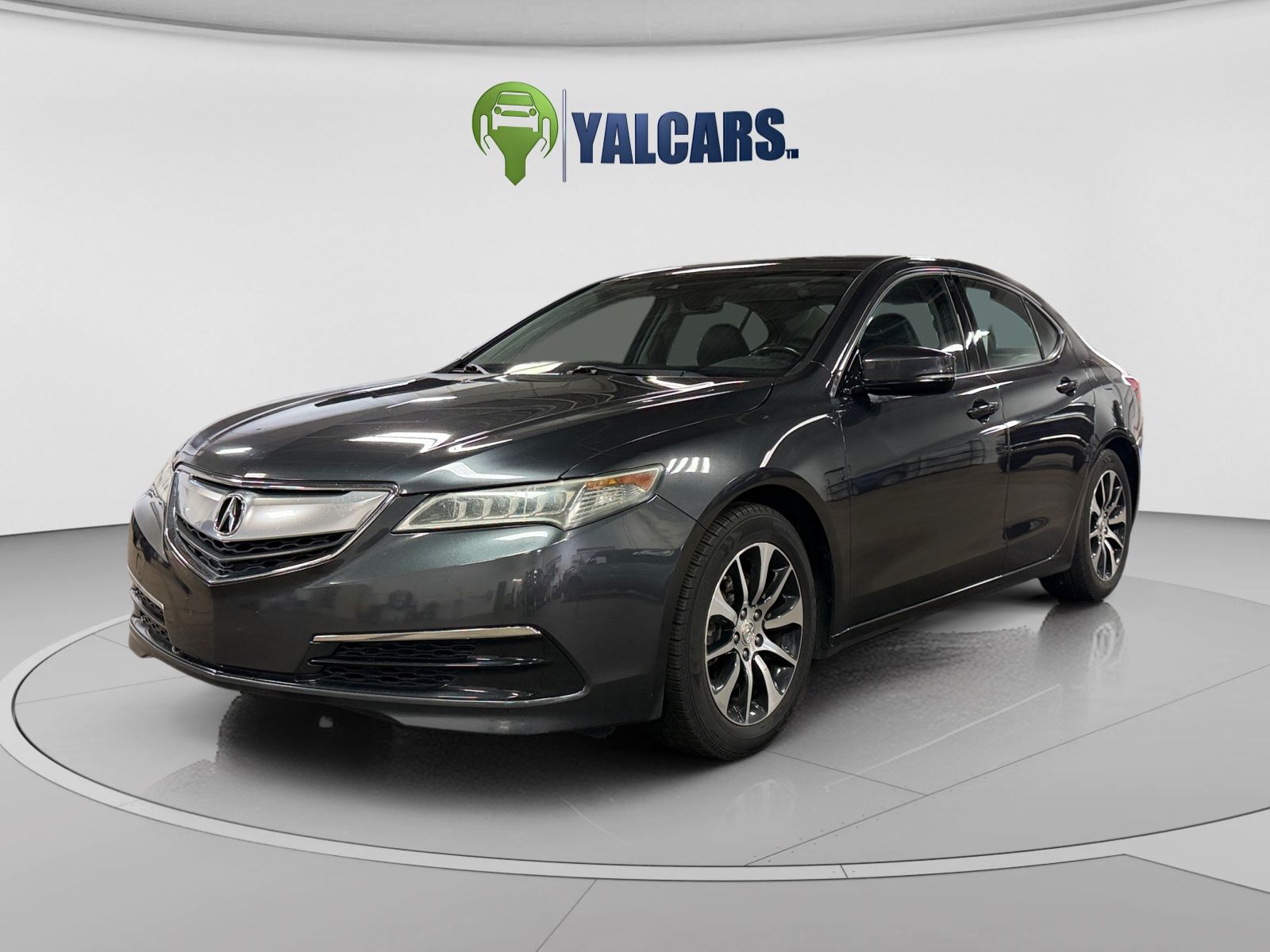 Gray 2015 Acura TLX FWD with Technology Package Sedan Front-Wheel Drive 8-Speed Dual Clutch