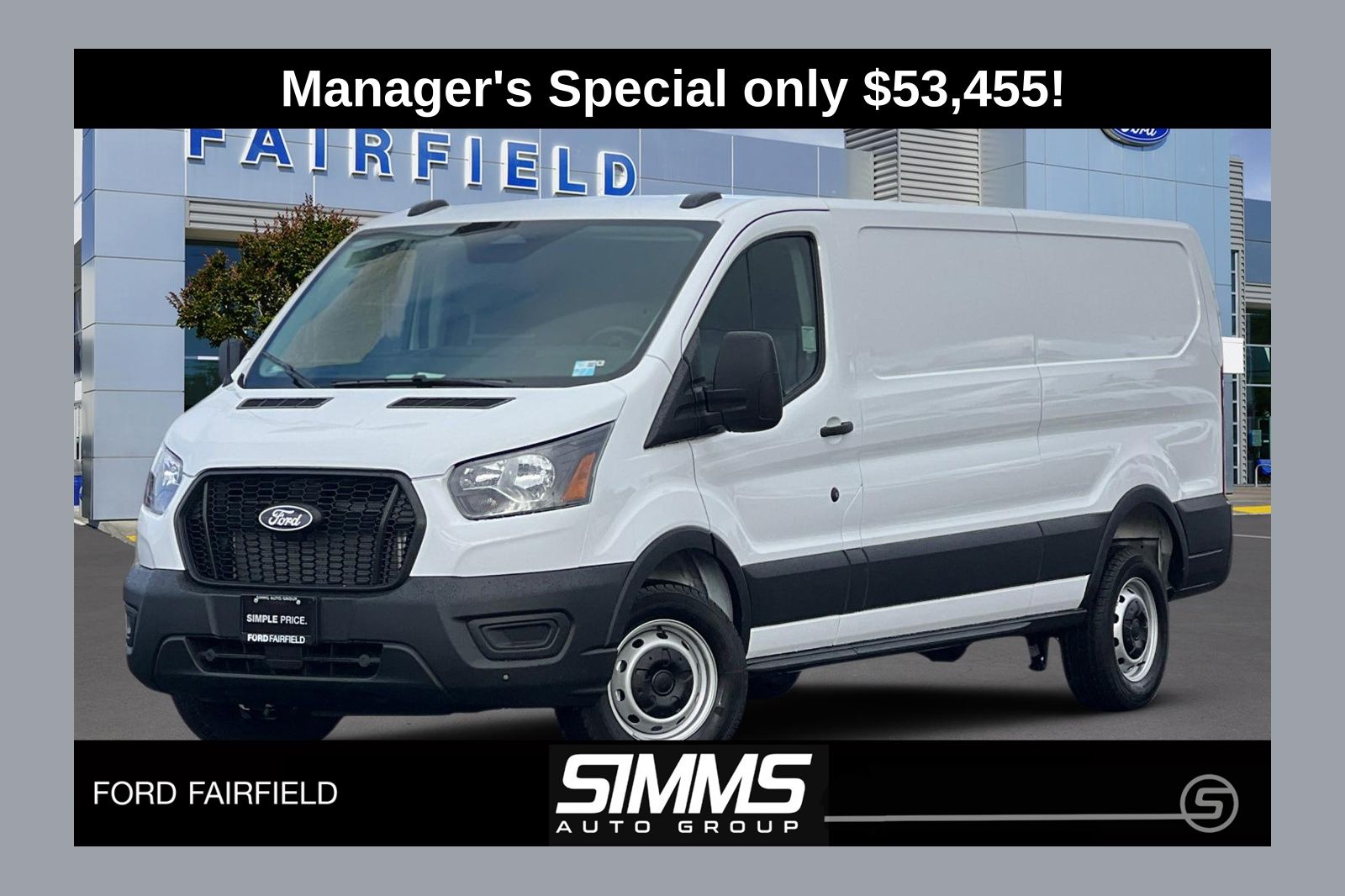 Oxford White 2026 Ford Transit Cargo 250 Low Roof RWD Van Rear-Wheel Drive