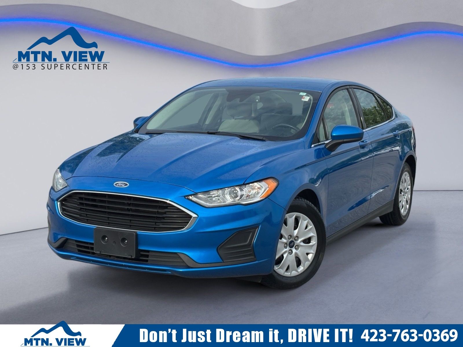 Blue Metallic 2020 Ford Fusion Sedan Front-Wheel Drive 6-Speed Automatic