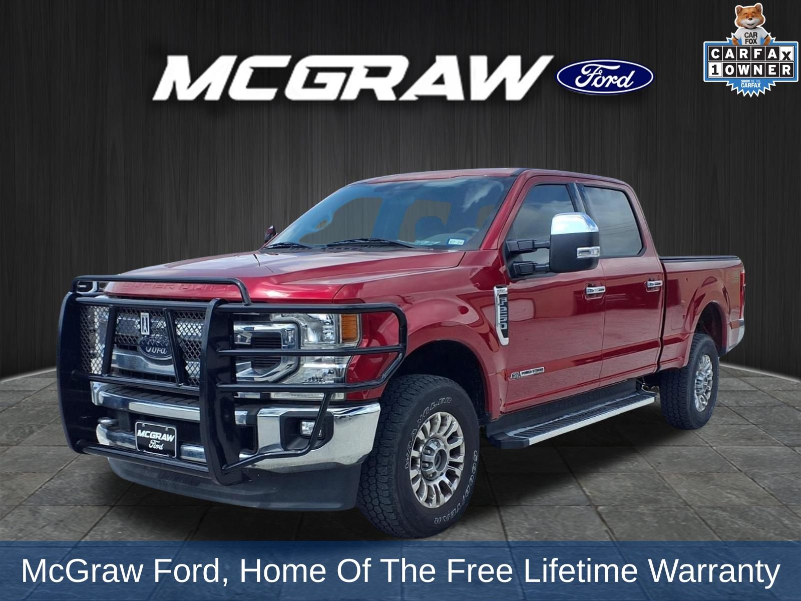 Red Metallic 2022 Ford F-250 Super Duty Pickup Truck Four-Wheel Drive Automatic