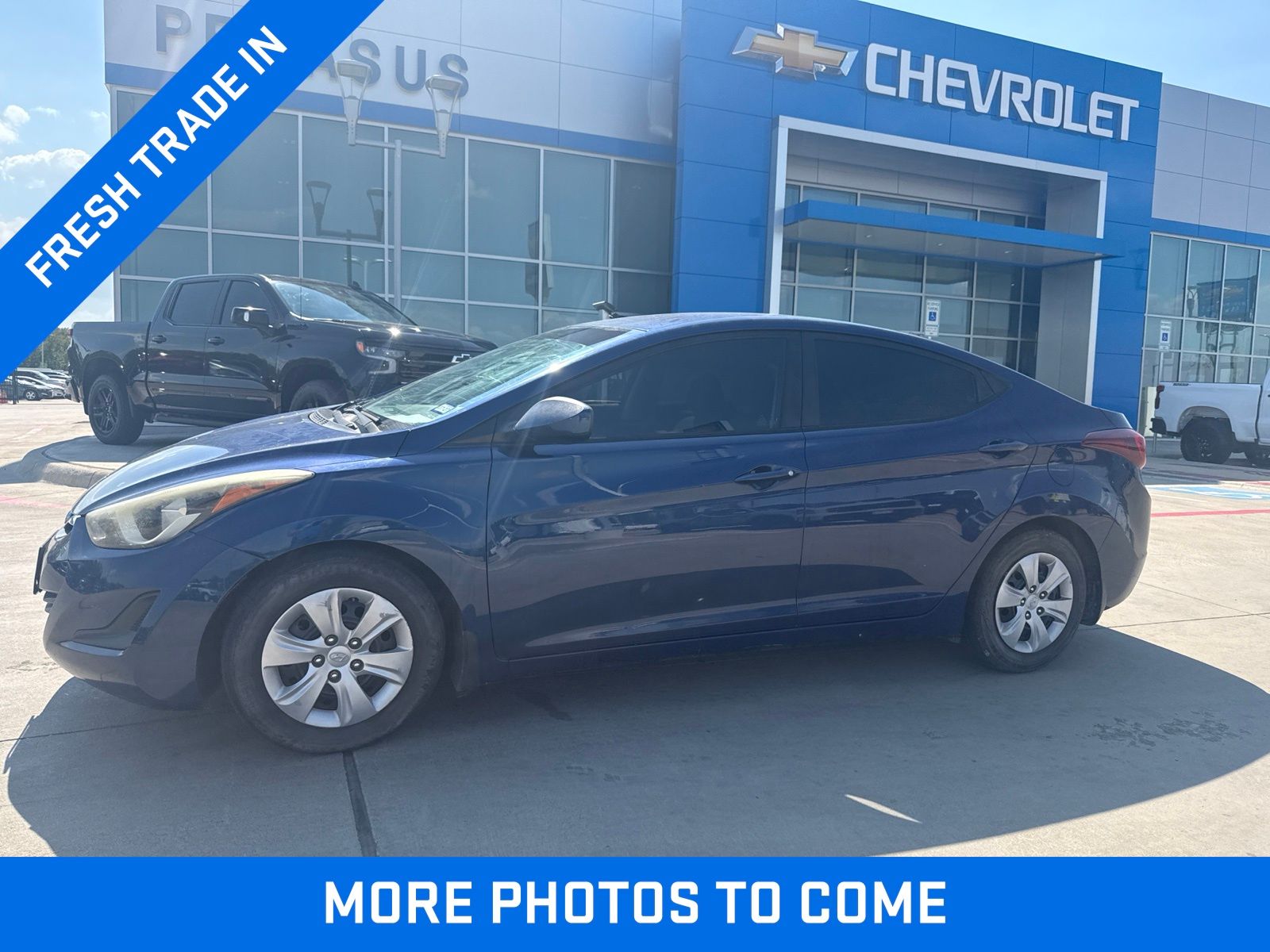 Blue 2016 Hyundai Elantra Sedan Front-Wheel Drive 6-Speed Automatic