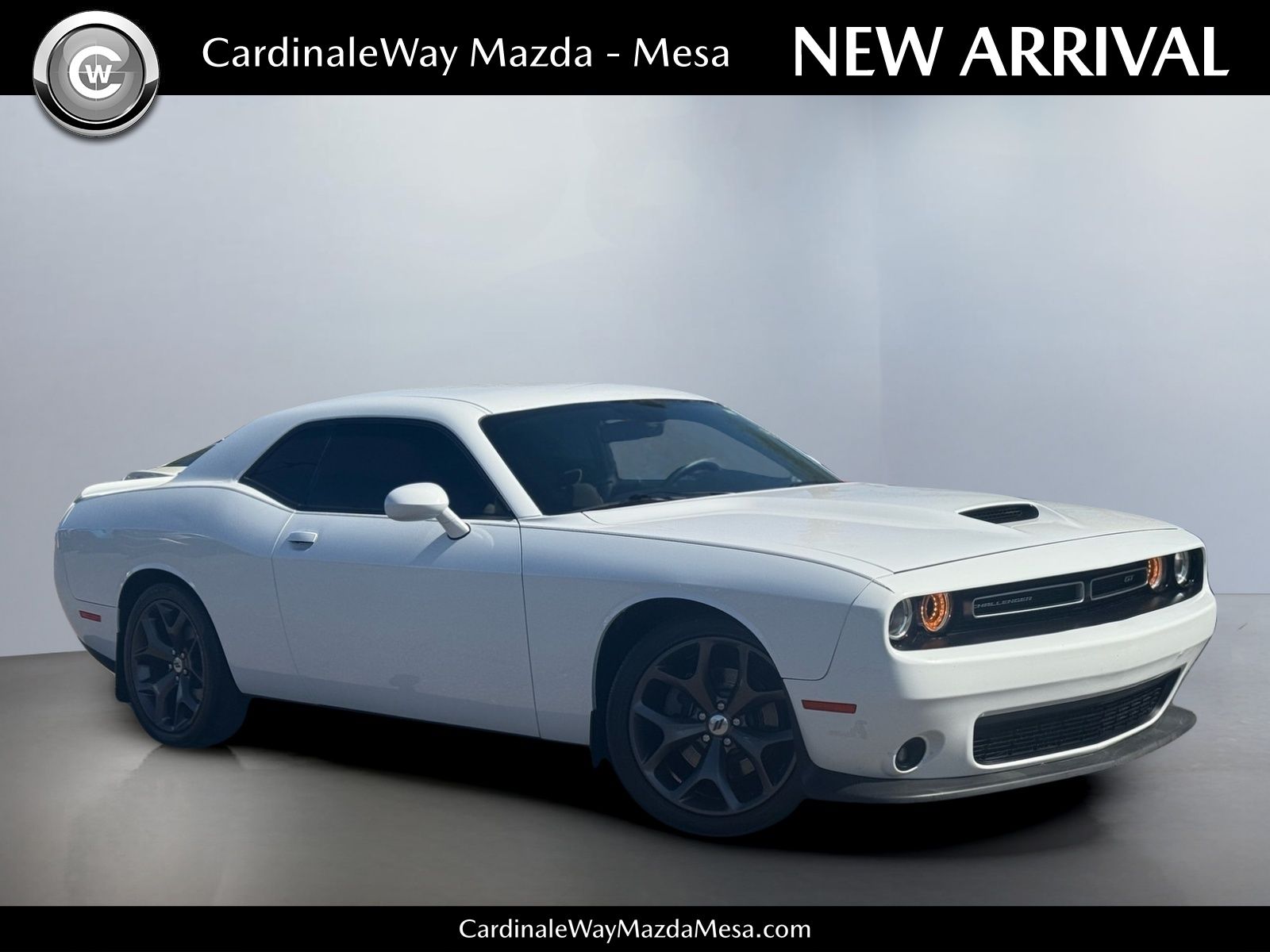 White 2019 Dodge Challenger Coupe Rear-Wheel Drive 8-Speed Automatic