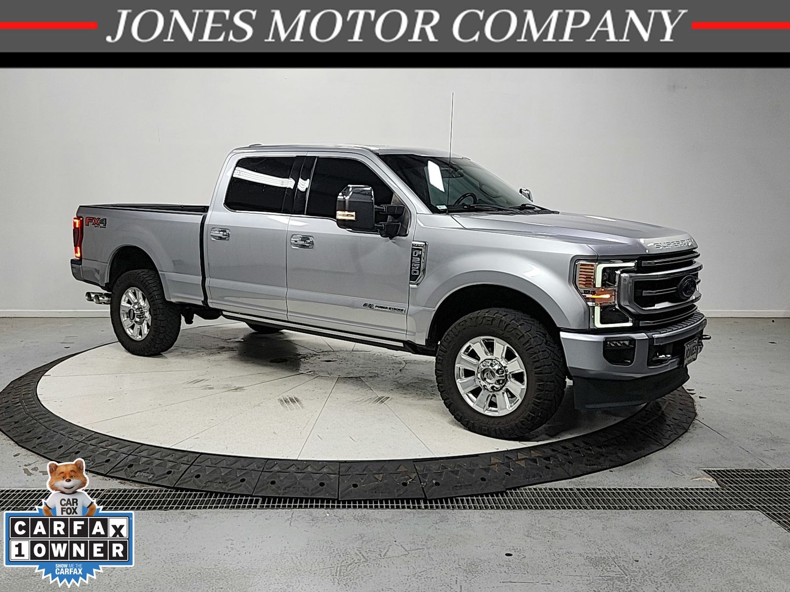 Iconic Silver Metallic 2021 Ford F-250 Super Duty Pickup Truck Four-Wheel Drive Automatic