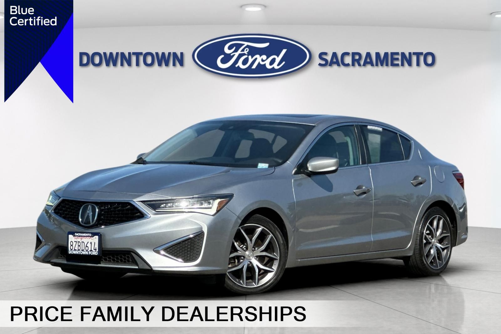 Lunar Silver Metallic 2019 Acura ILX FWD with Premium Package Sedan Front-Wheel Drive 8-Speed Dual Clutch