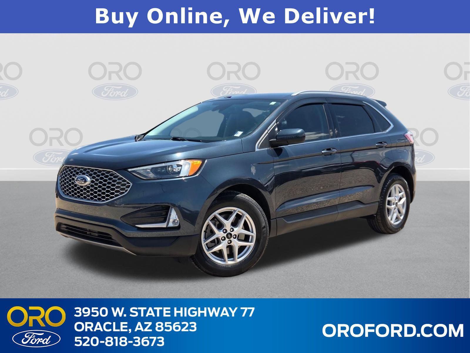 Blue Metallic 2024 Ford Edge SUV / Crossover All-Wheel Drive 8-Speed Automatic