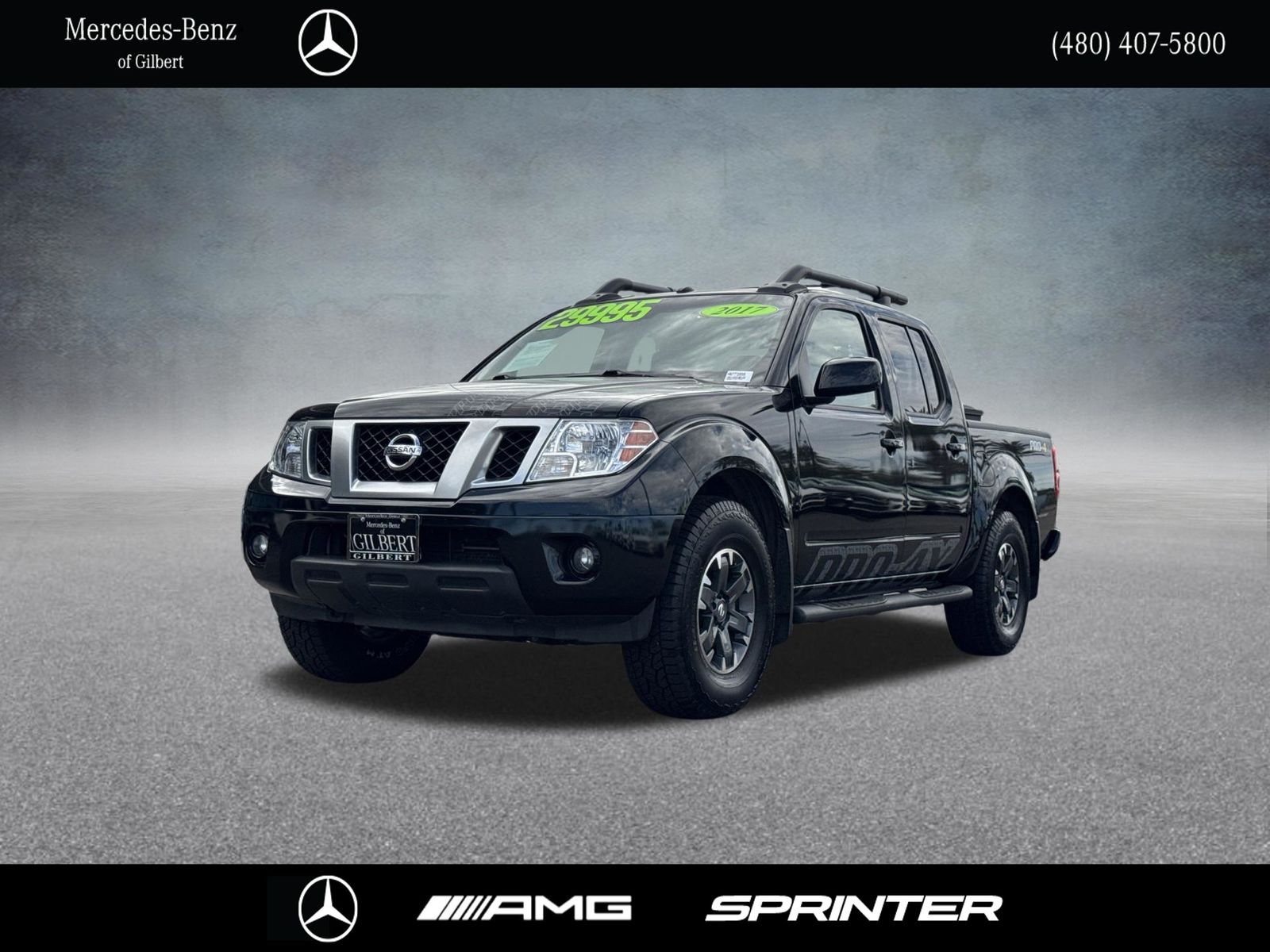 Gray (Magnetic Black) 2017 Nissan Frontier Pickup Truck Four-Wheel Drive 5-Speed Automatic Overdrive