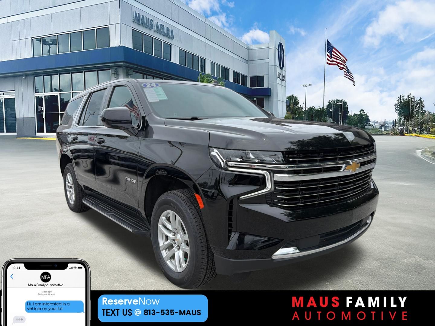 Black 2024 Chevrolet Tahoe SUV / Crossover Four-Wheel Drive