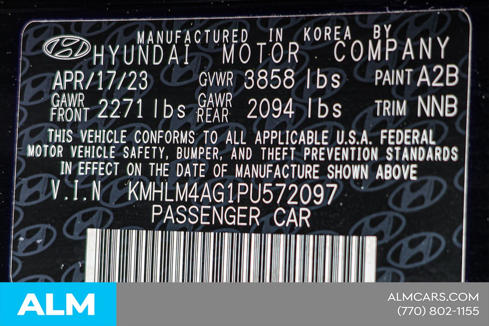 Used 2023 Black Hyundai SEL image 46