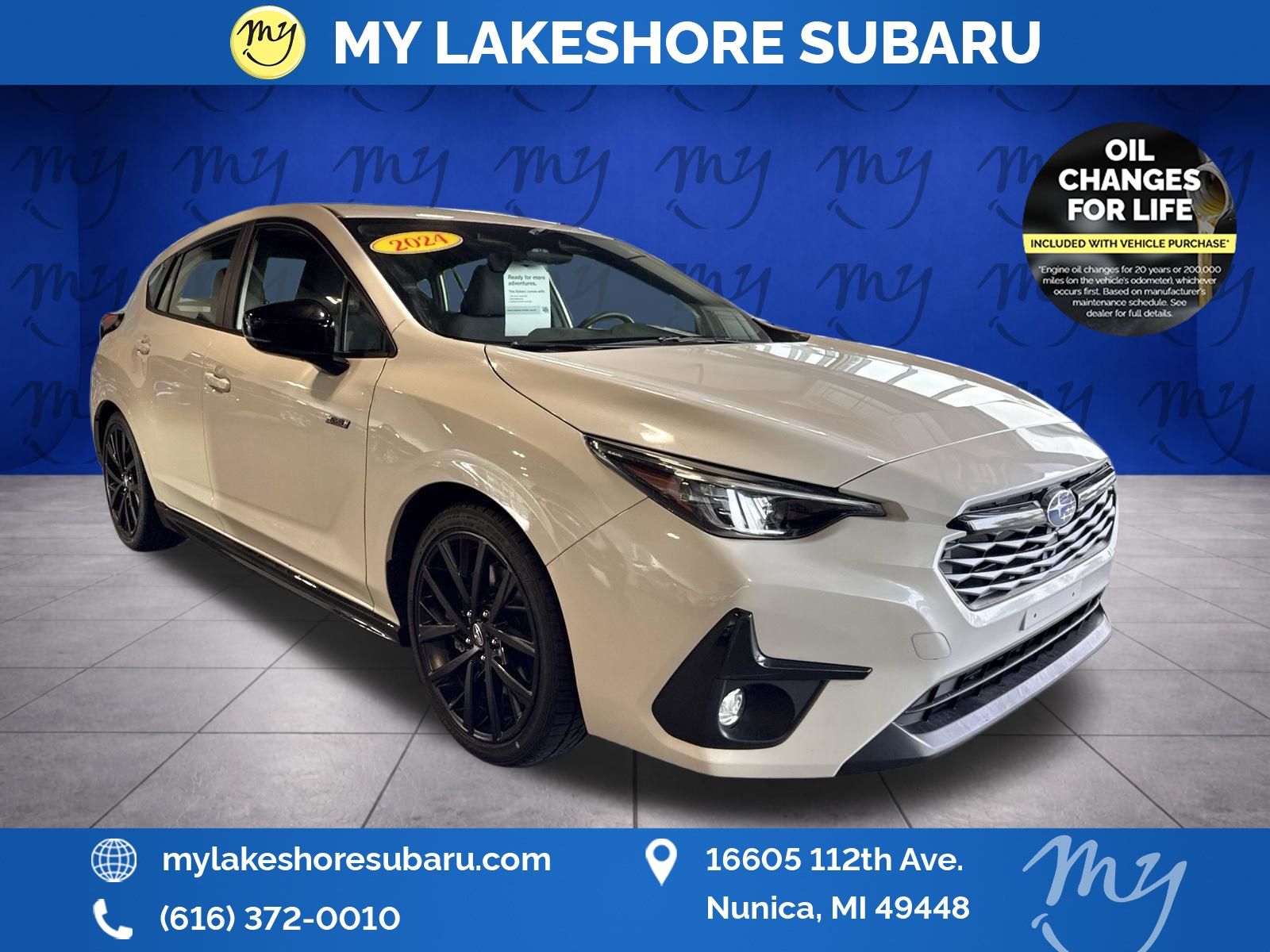 Crystal White Pearl 2024 Subaru Impreza Wagon All-Wheel Drive Continuously Variable Transmission