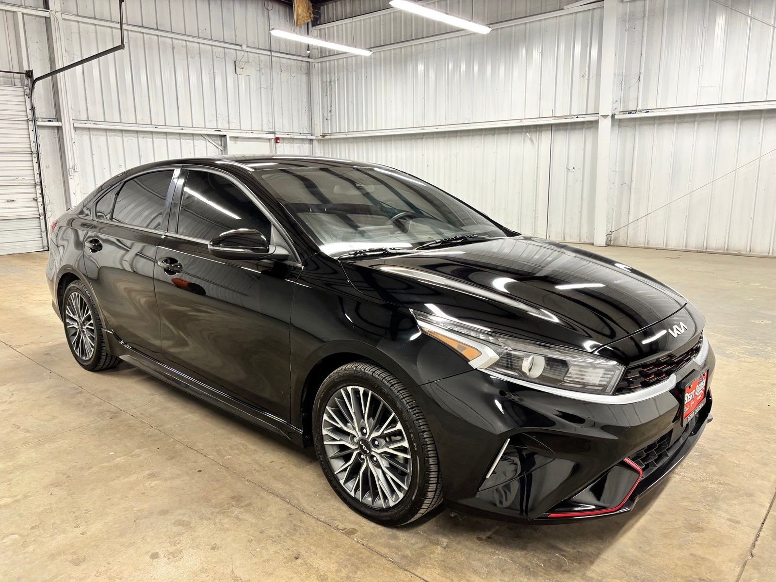 Aurora Black 2024 Kia Forte Sedan Front-Wheel Drive Continuously Variable Transmission