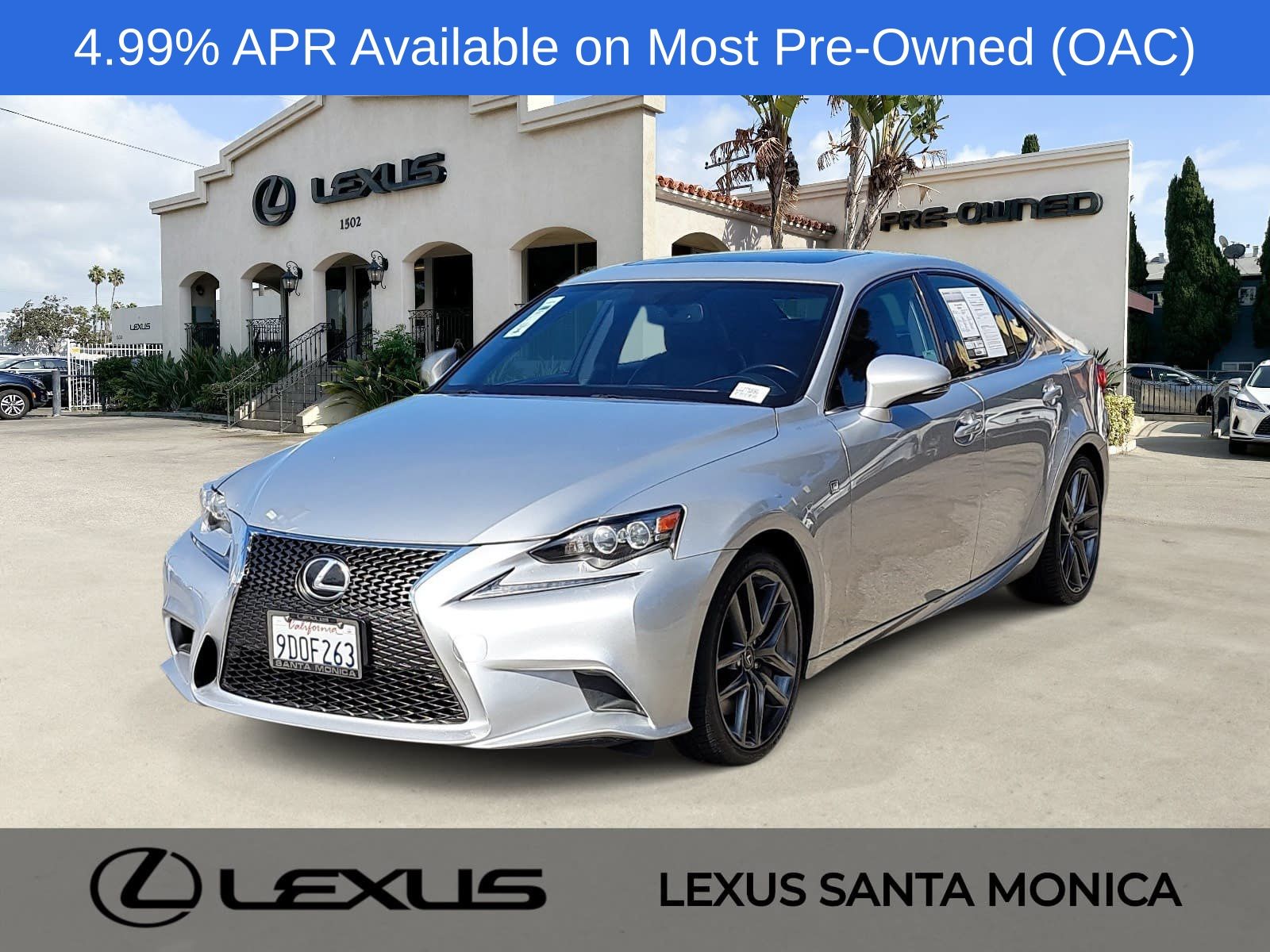 Silver Lining Metallic 2016 Lexus IS Sedan All-Wheel Drive 6-Speed Automatic