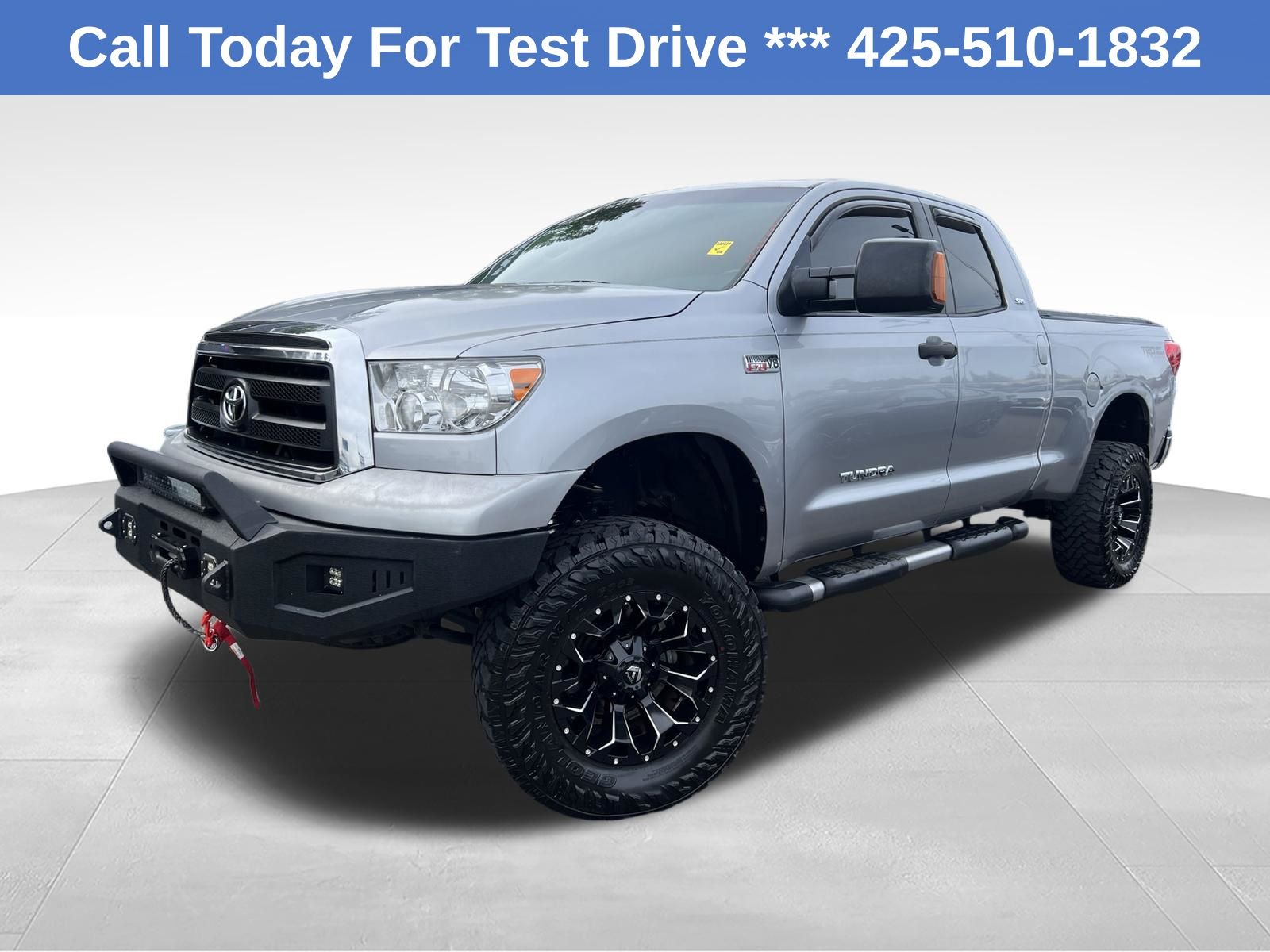 Silver 2010 Toyota Tundra Pickup Truck Four-Wheel Drive 6-Speed Automatic