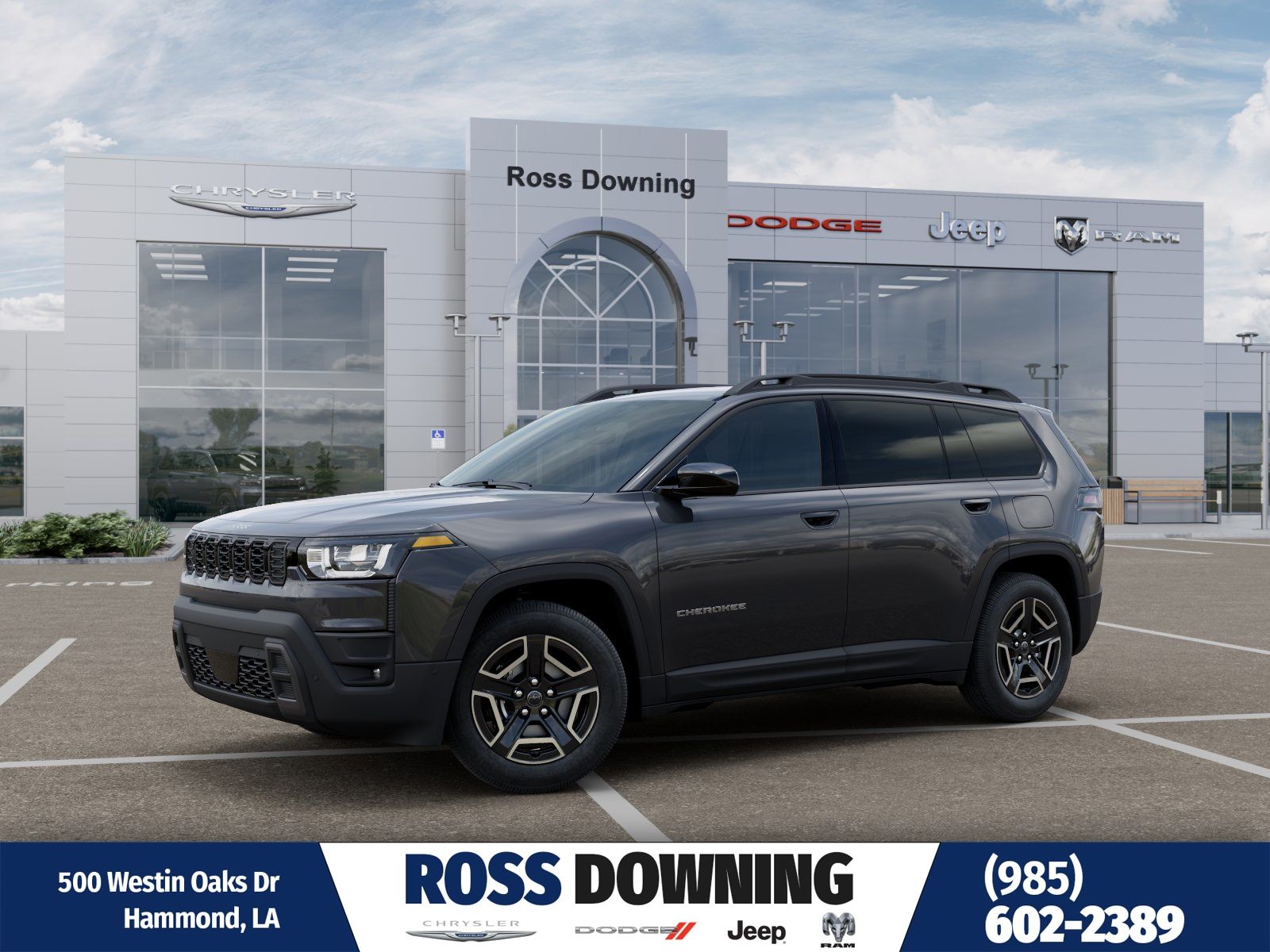 Sting-Gray Clearcoat 2026 Jeep Cherokee Laredo 4WD SUV / Crossover Four-Wheel Drive Continuously Variable Transmission