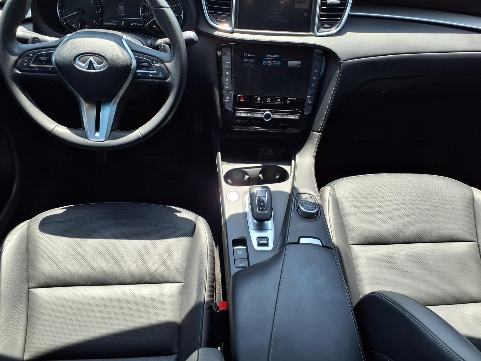 2023 INFINITI QX50 LUXE Black at South Houston Nissan
